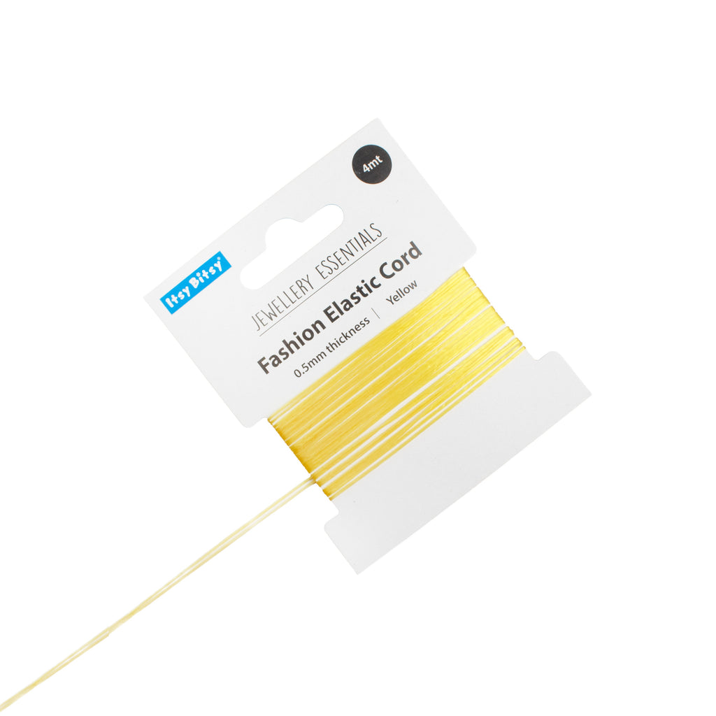 Elastic Cord Yellow 0.5 mm 4mtr