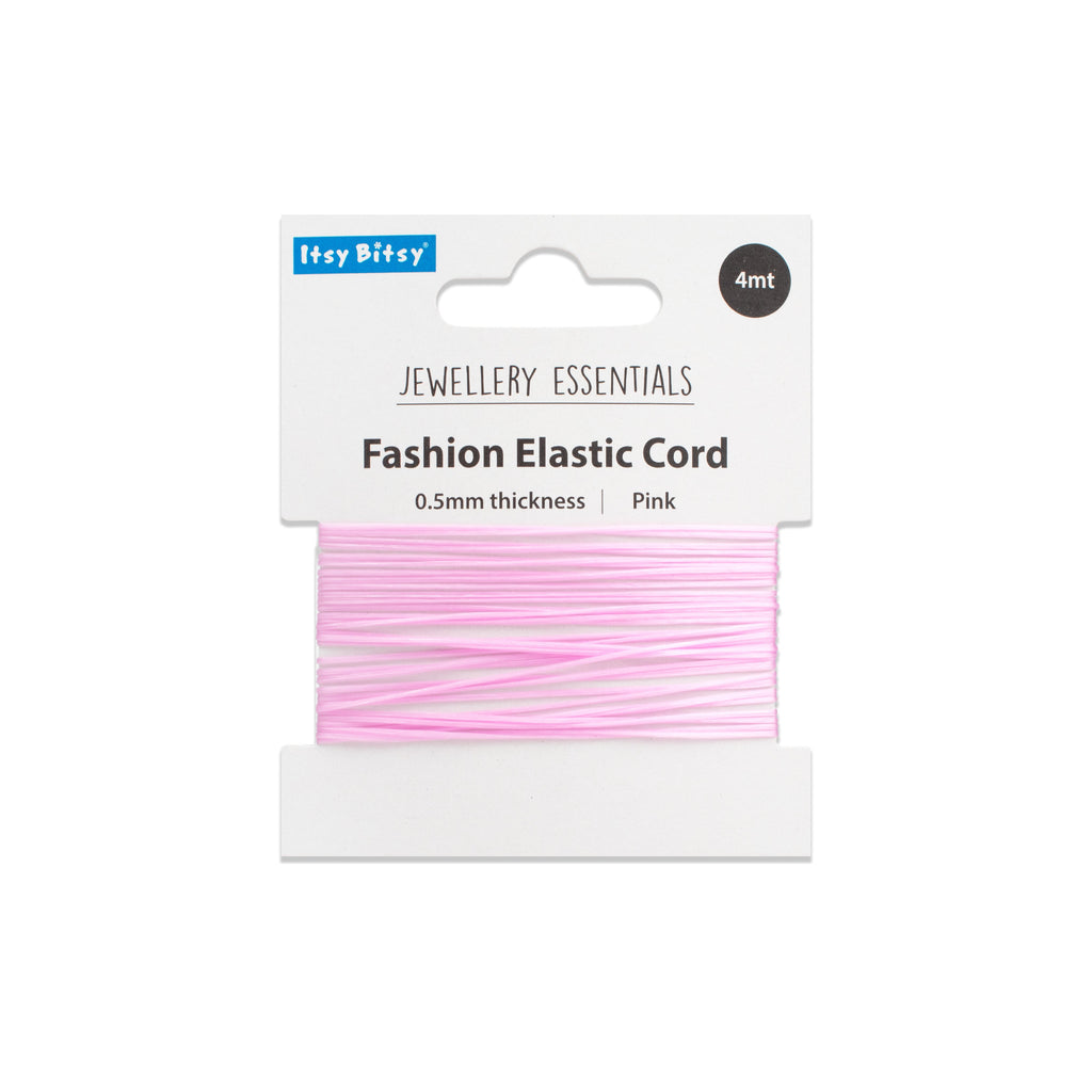Elastic Cord Pink 0.5 mm 4mtr