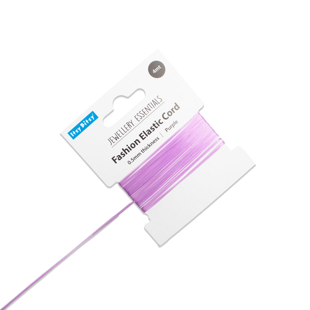 Elastic Cord Purple 0.5 mm 4mtr