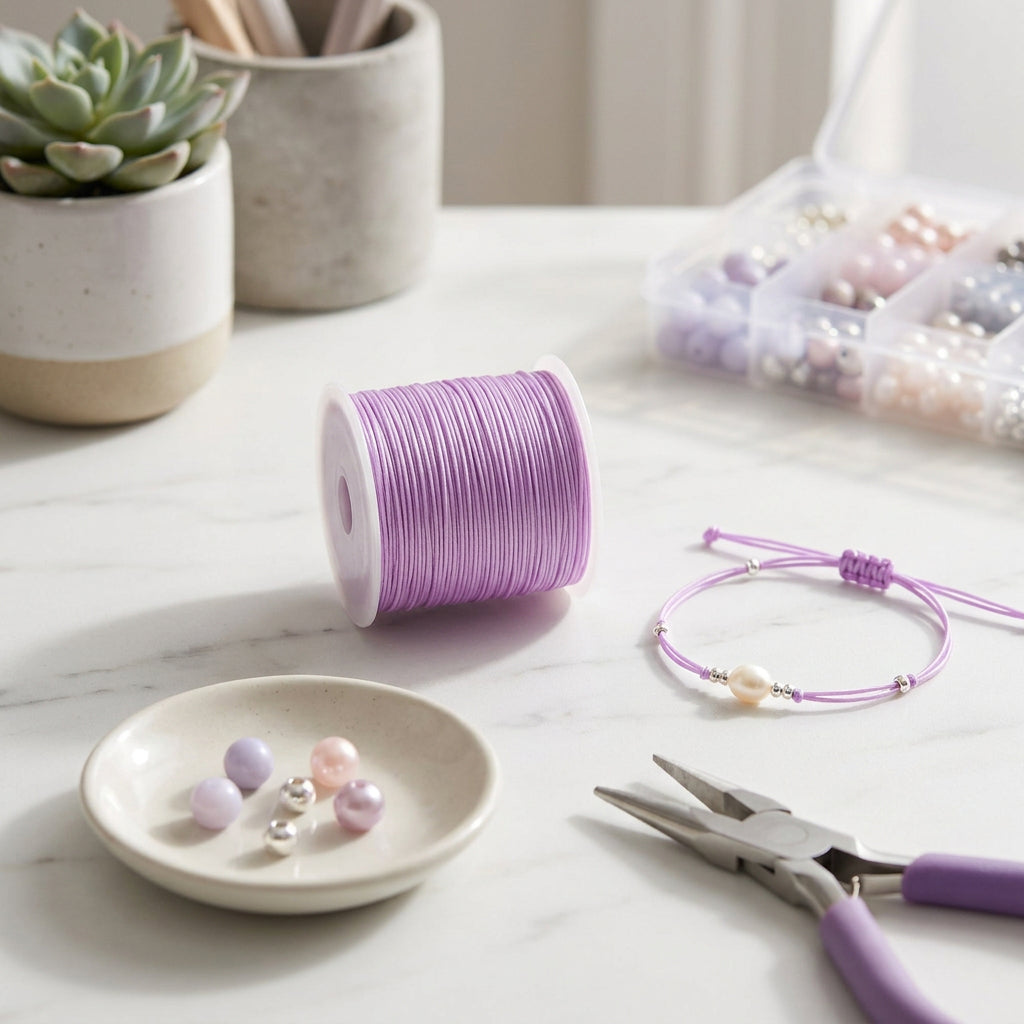 Elastic Cord Purple 0.5 mm 4mtr