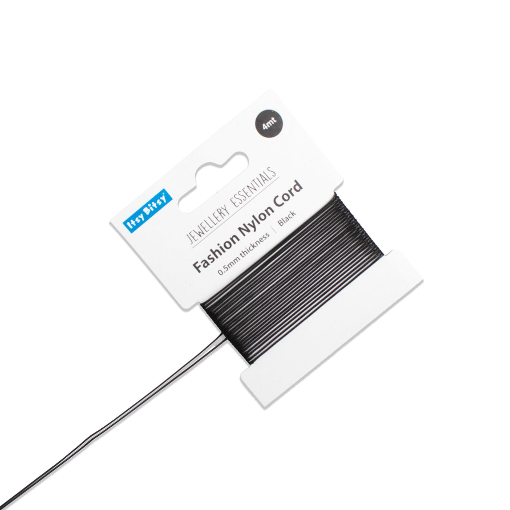 Nylon Cord Black 0.5 mm 4 mtr