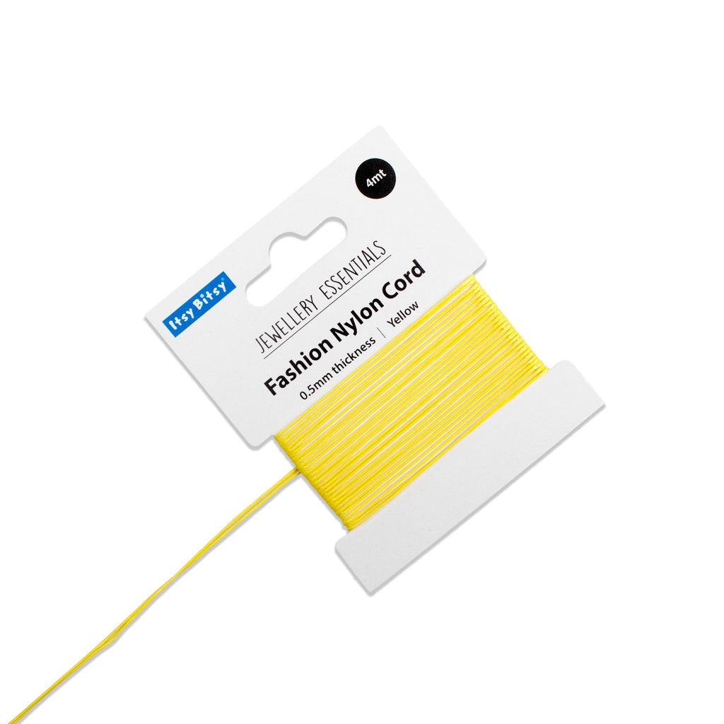 Nylon Cord Yellow 0.5 mm 4 mtr