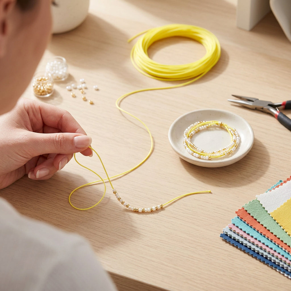 Nylon Cord Yellow 0.5 mm 4 mtr