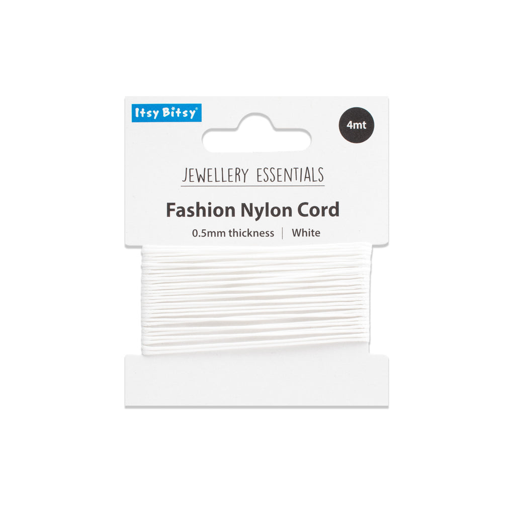 Nylon Cord White 0.5 mm 4 mtr