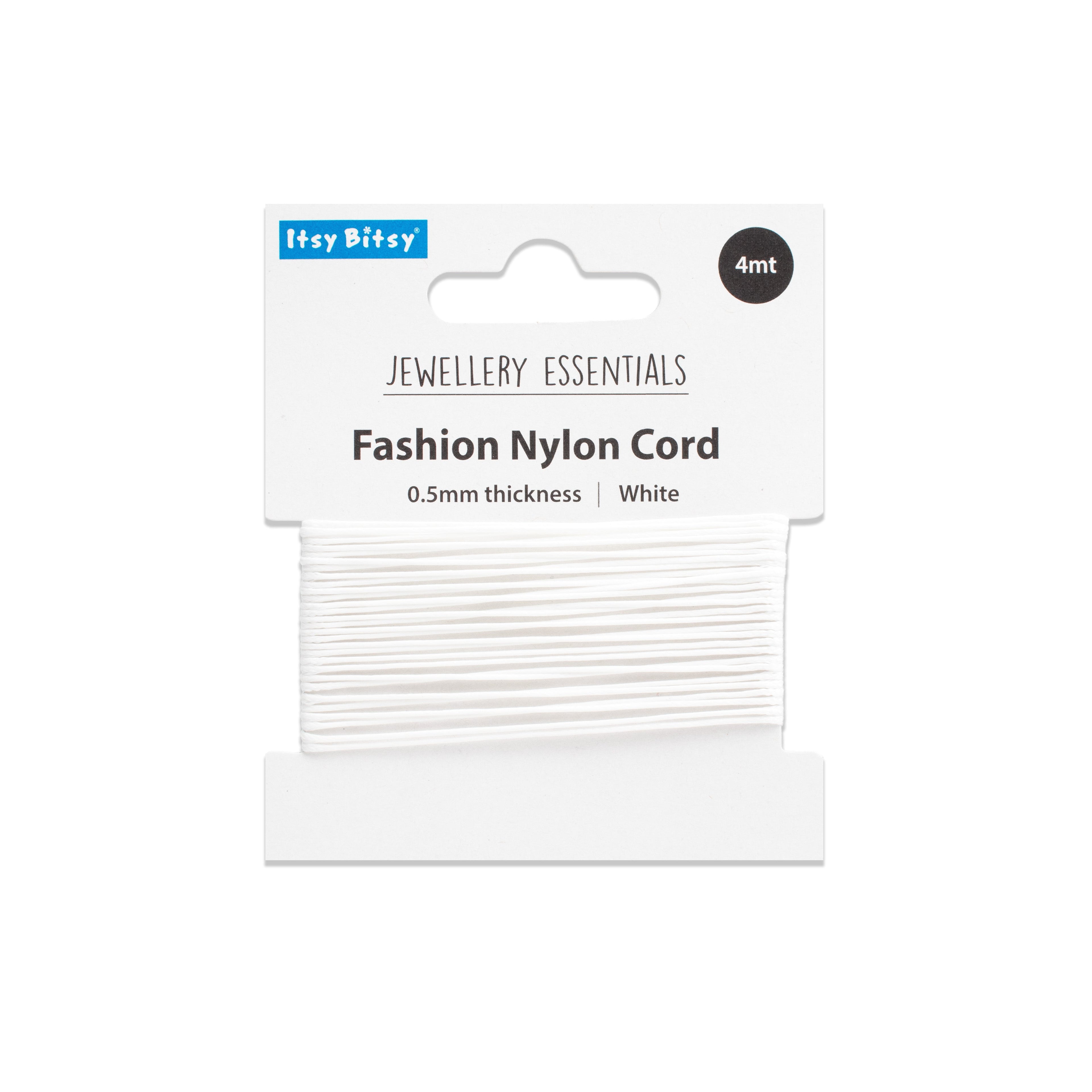 Nylon Cord White 0.5 mm 4 mtr