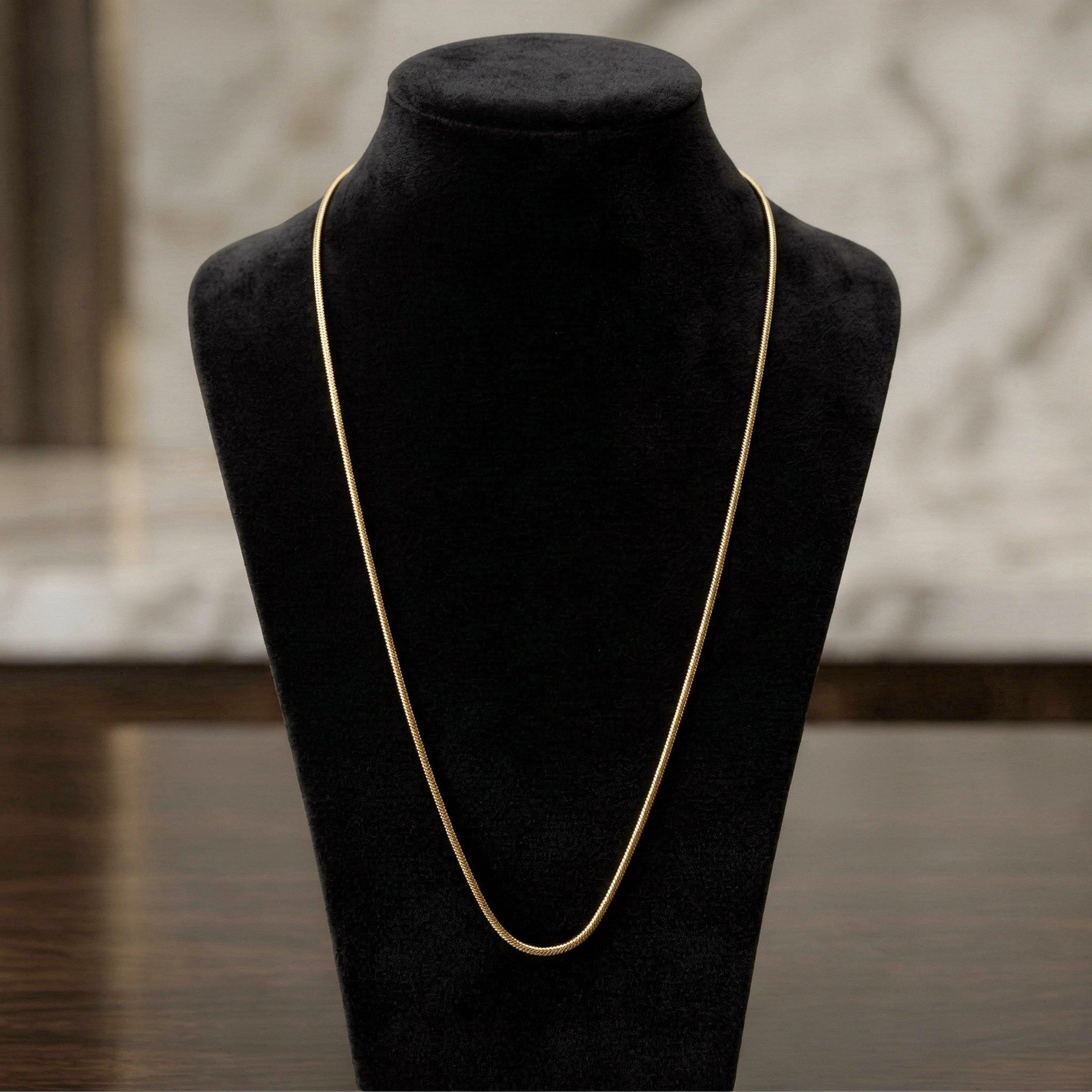 Ready-to-Wear Round Chain Golden 0.5mm 60cm 1pc