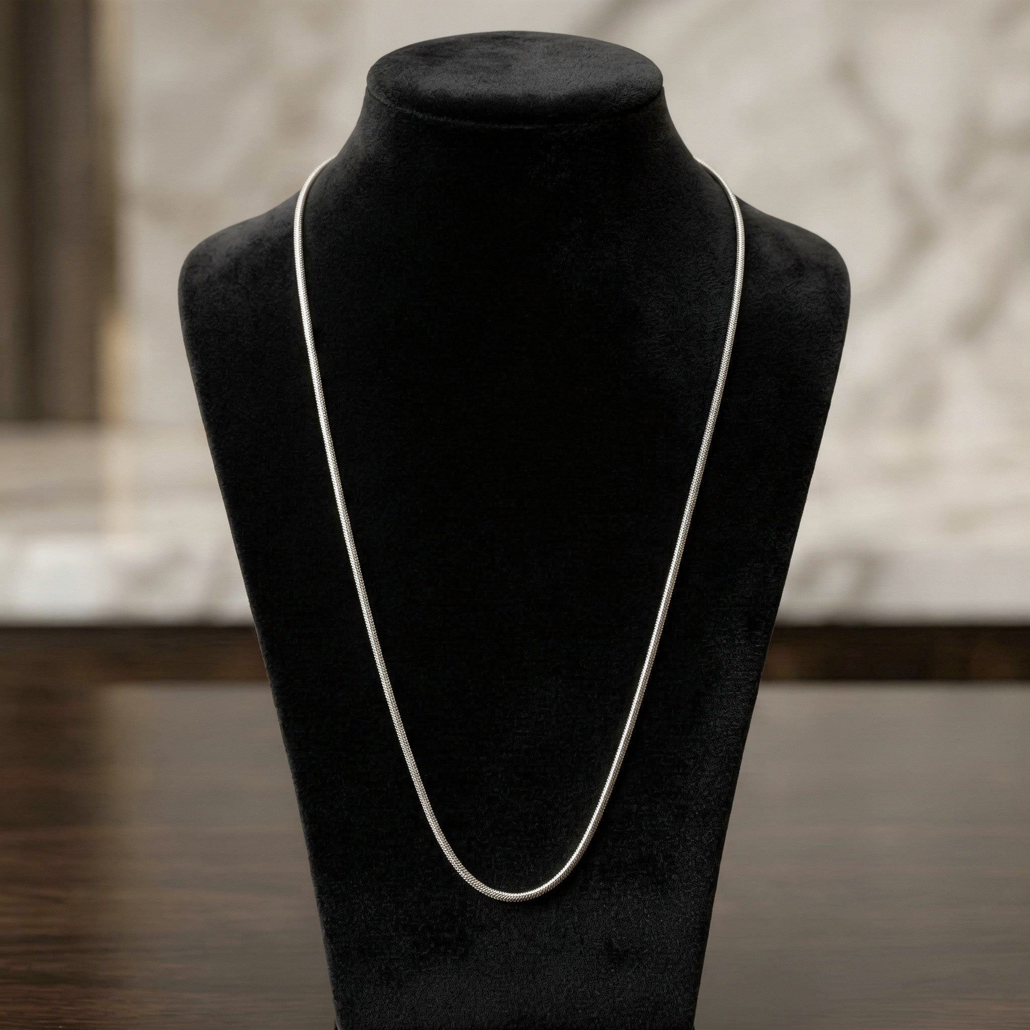 Ready-to-Wear Round Chain Steel 0.5mm 60cm 1pc