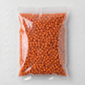 Glass Beads Drum Shape Bright orange 6.52 X 7.08mm 500grm
