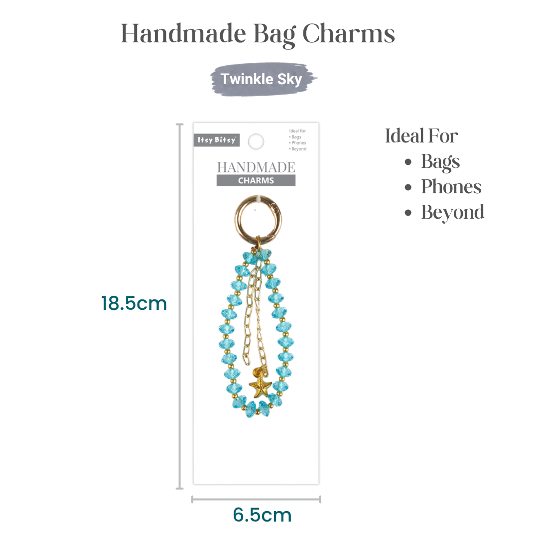 Handmade Bag Charm Twinkle Sky 1pc