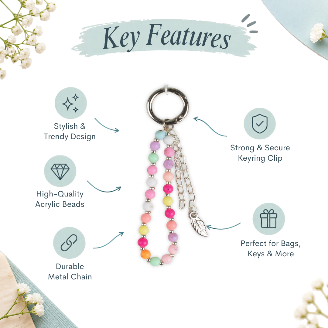 Handmade Bag Charm Daisy Jewel 1pc