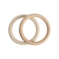 Wooden Ring 9cm Cream 2Pc