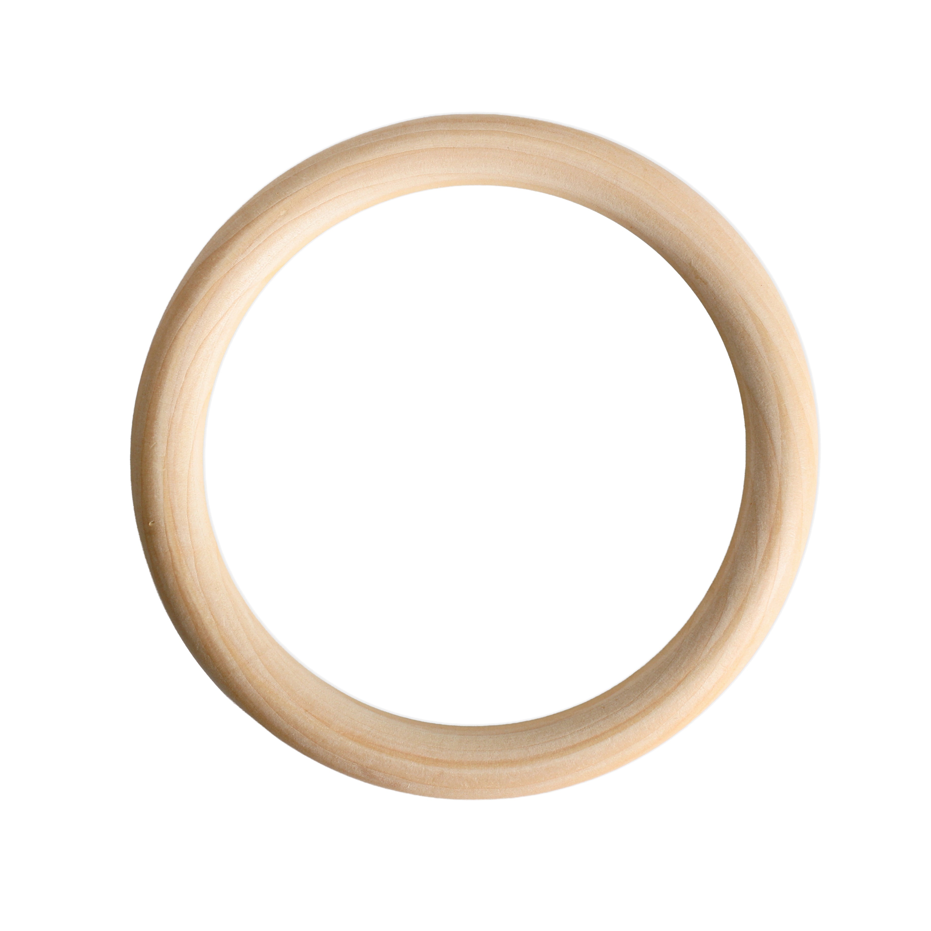 Wooden Ring 11cm Cream 1Pc