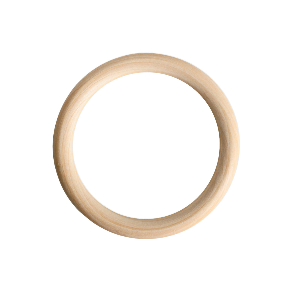 Wooden Ring 12cm Cream 1Pc