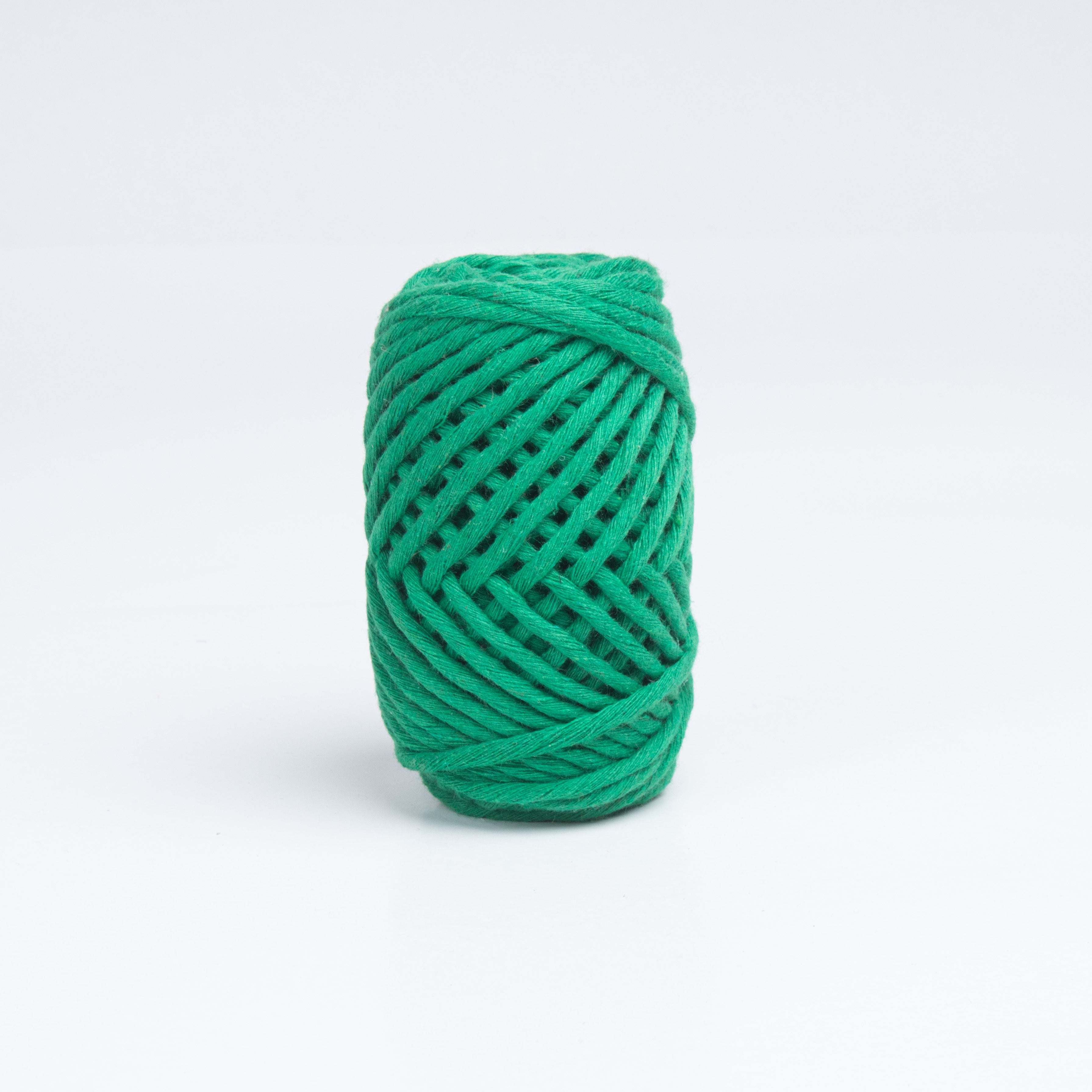 Cotton Single Strand Leaf Firozi 3mm 25Mtr Roll