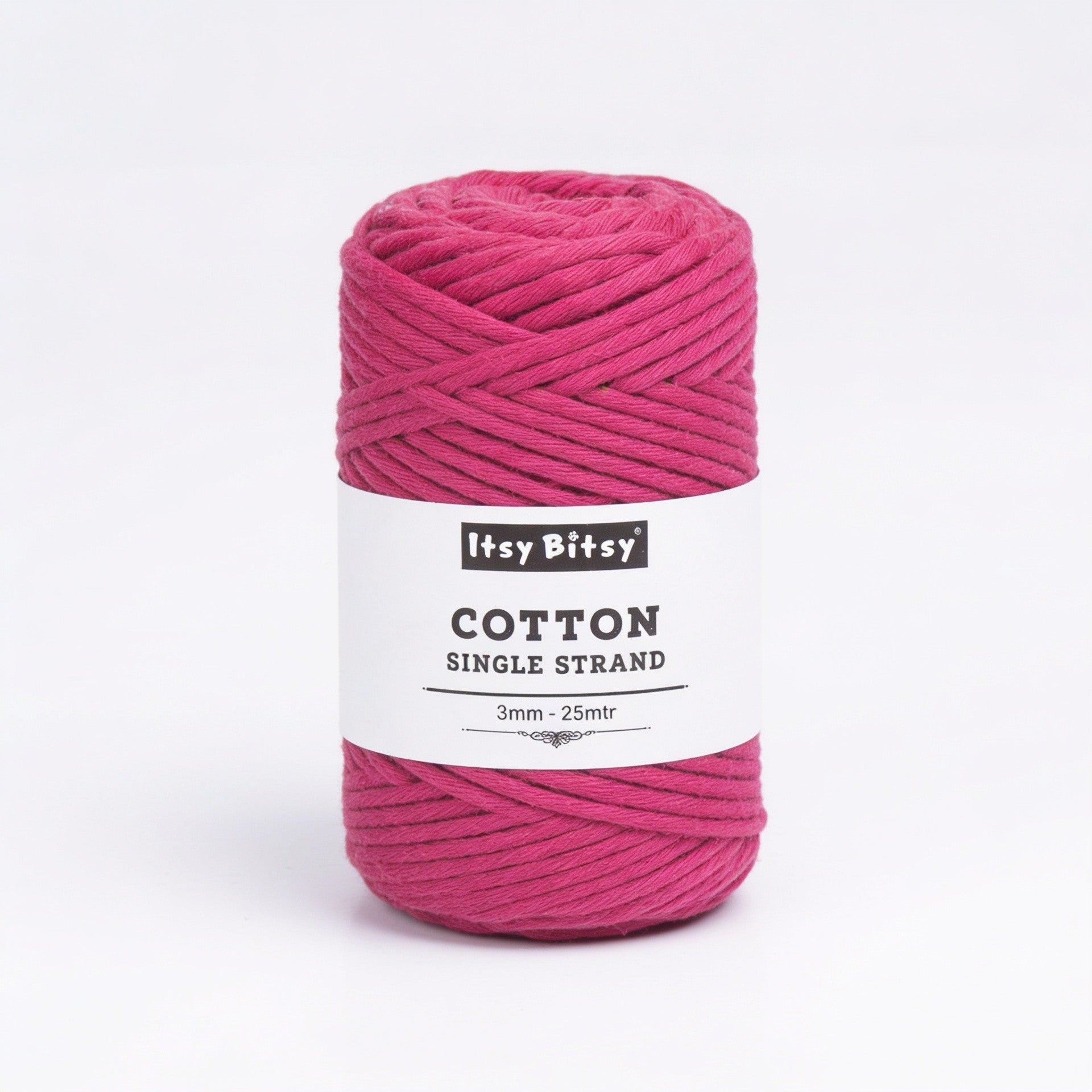Cotton Single Strand Rani 3mm 25Mtr Roll