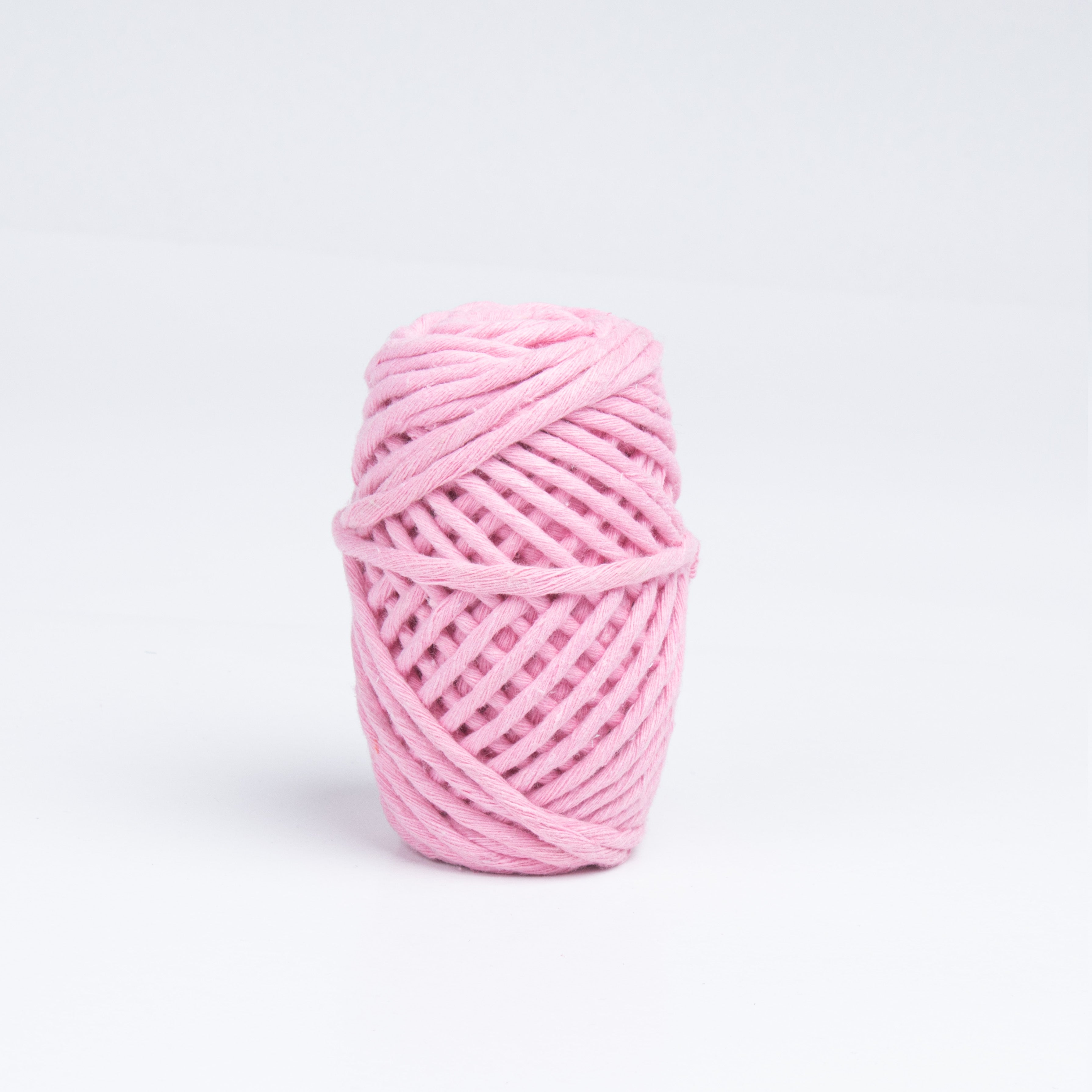 Cotton Single Strand Baby Pink 3mm 25Mtr Roll