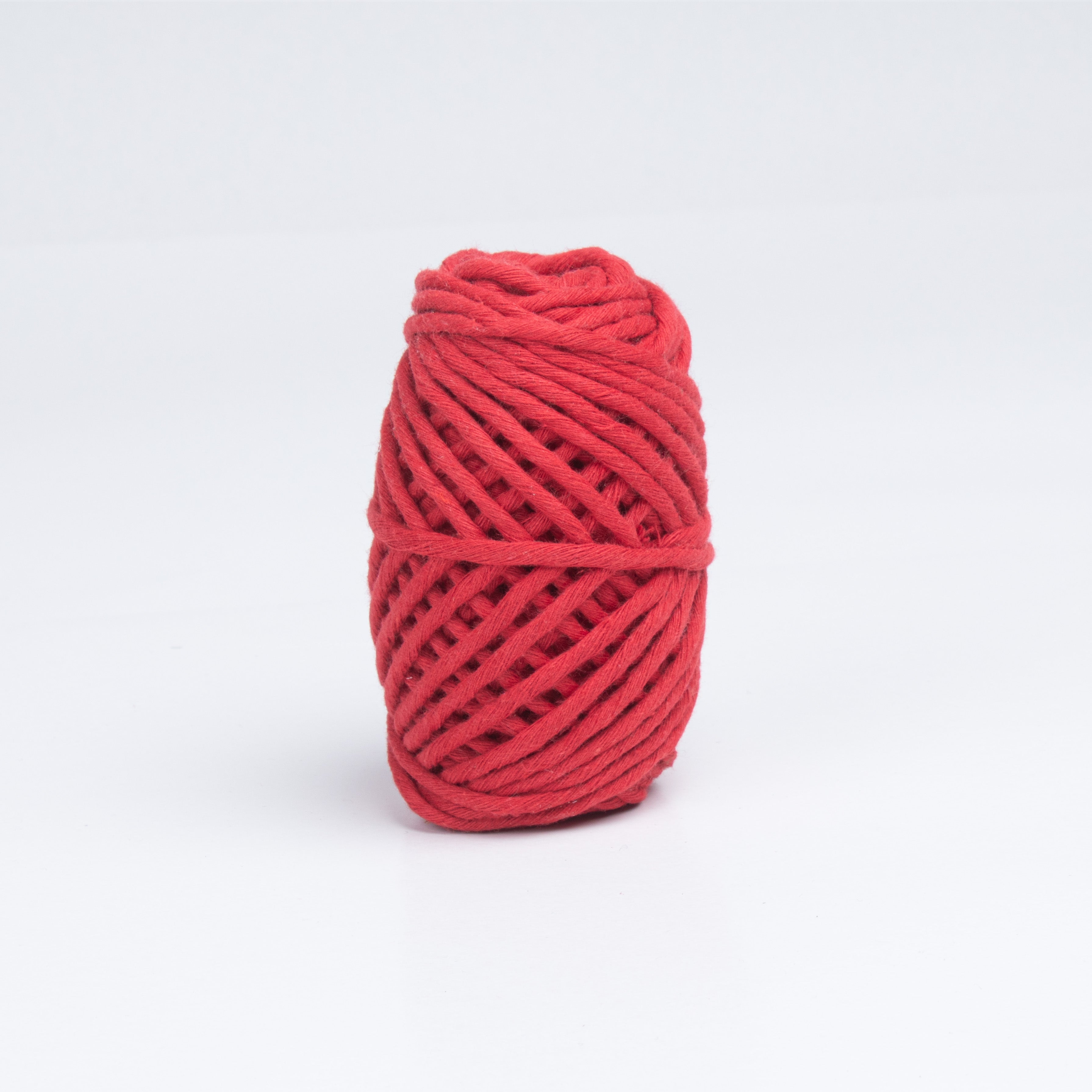 Cotton Single Strand Red 3mm 25Mtr Roll