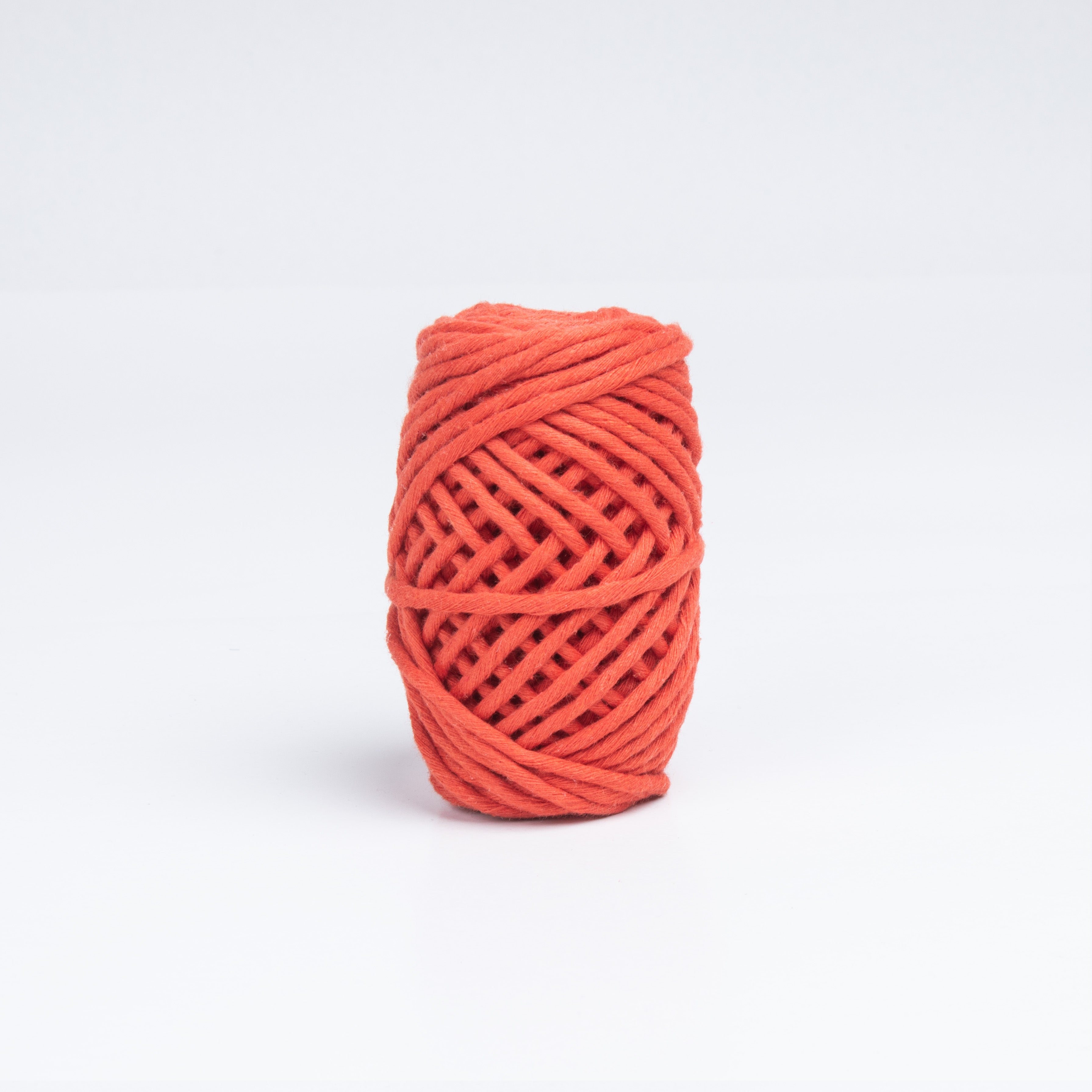 Cotton Single Strand Orange 3mm 25Mtr Roll