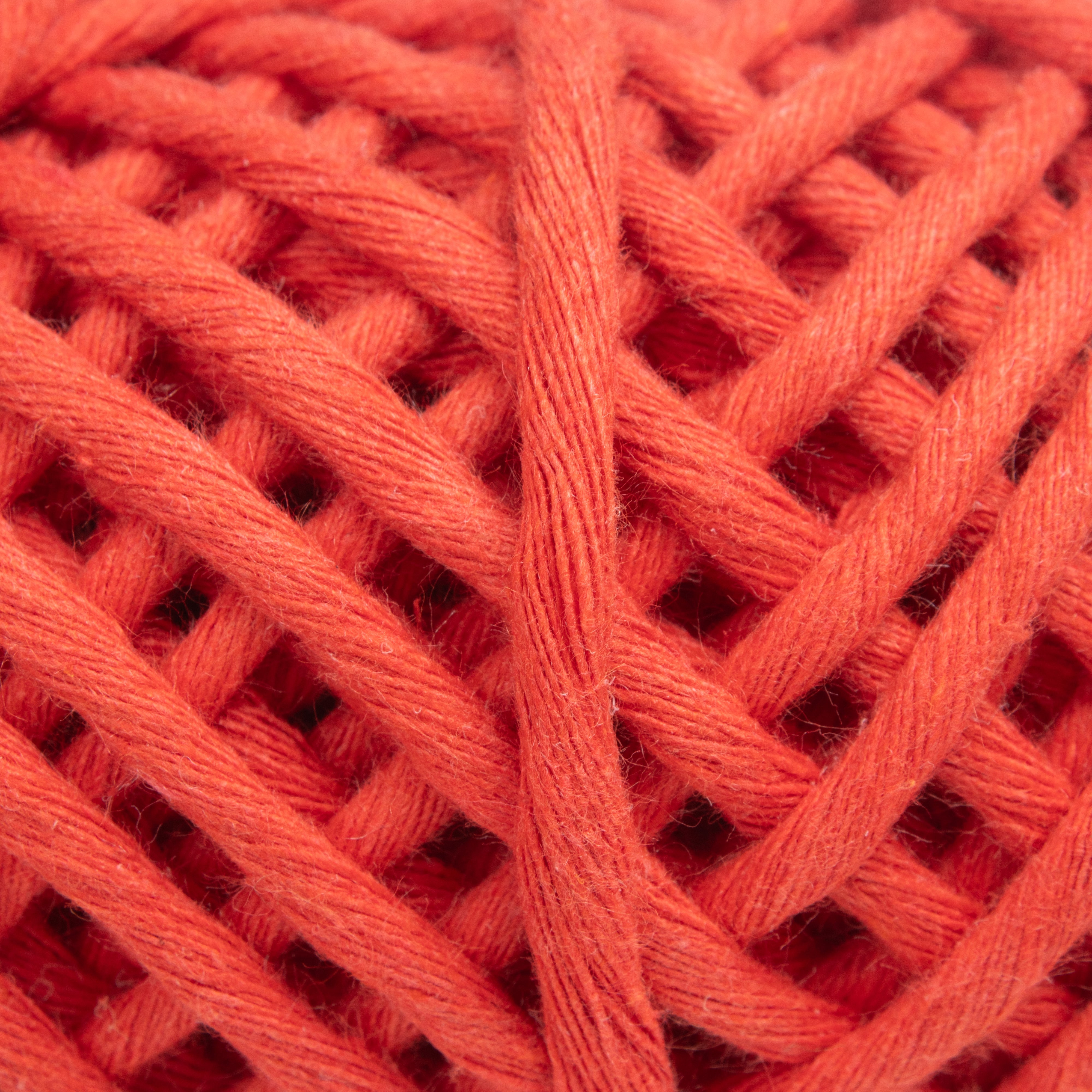 Cotton Single Strand Orange 3mm 25Mtr Roll
