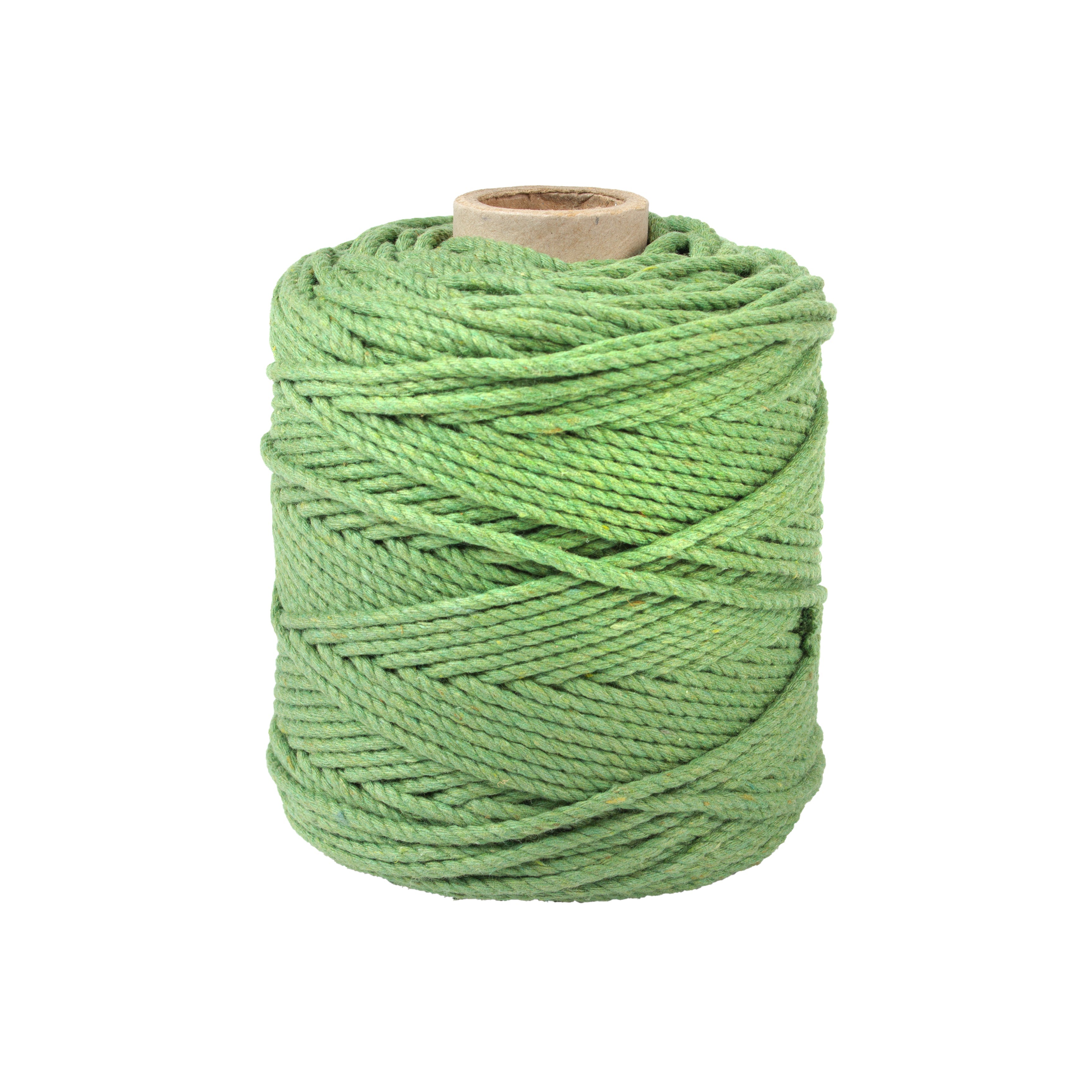 Cotton Twisted Cord Leaf Green 3mm 3 Ply 500gm Roll