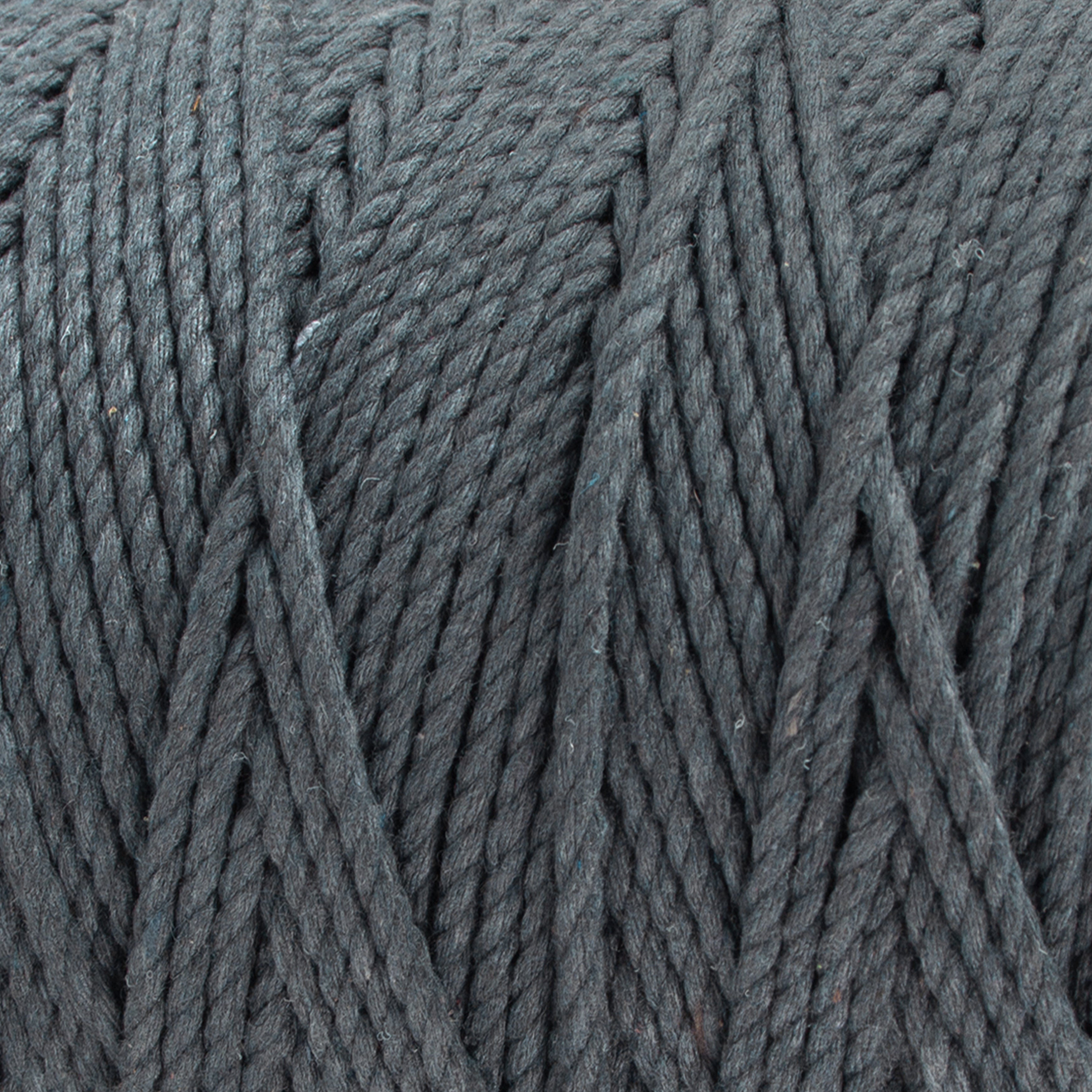 Cotton Twisted Cord Grey 3mm 3 Ply 500gm Roll