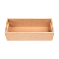 MDF Tray With Handle Rectangular Big Approx L 9.84 X W 3.81 X H 2.83In 5Mm Thick 1 Pc