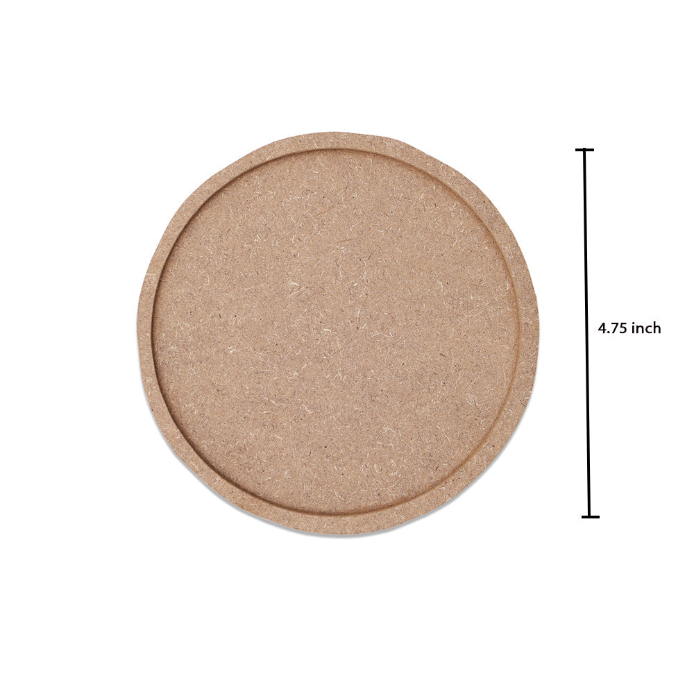 MDF Fillable Blank Round | 4.75inch Dia | 1pc