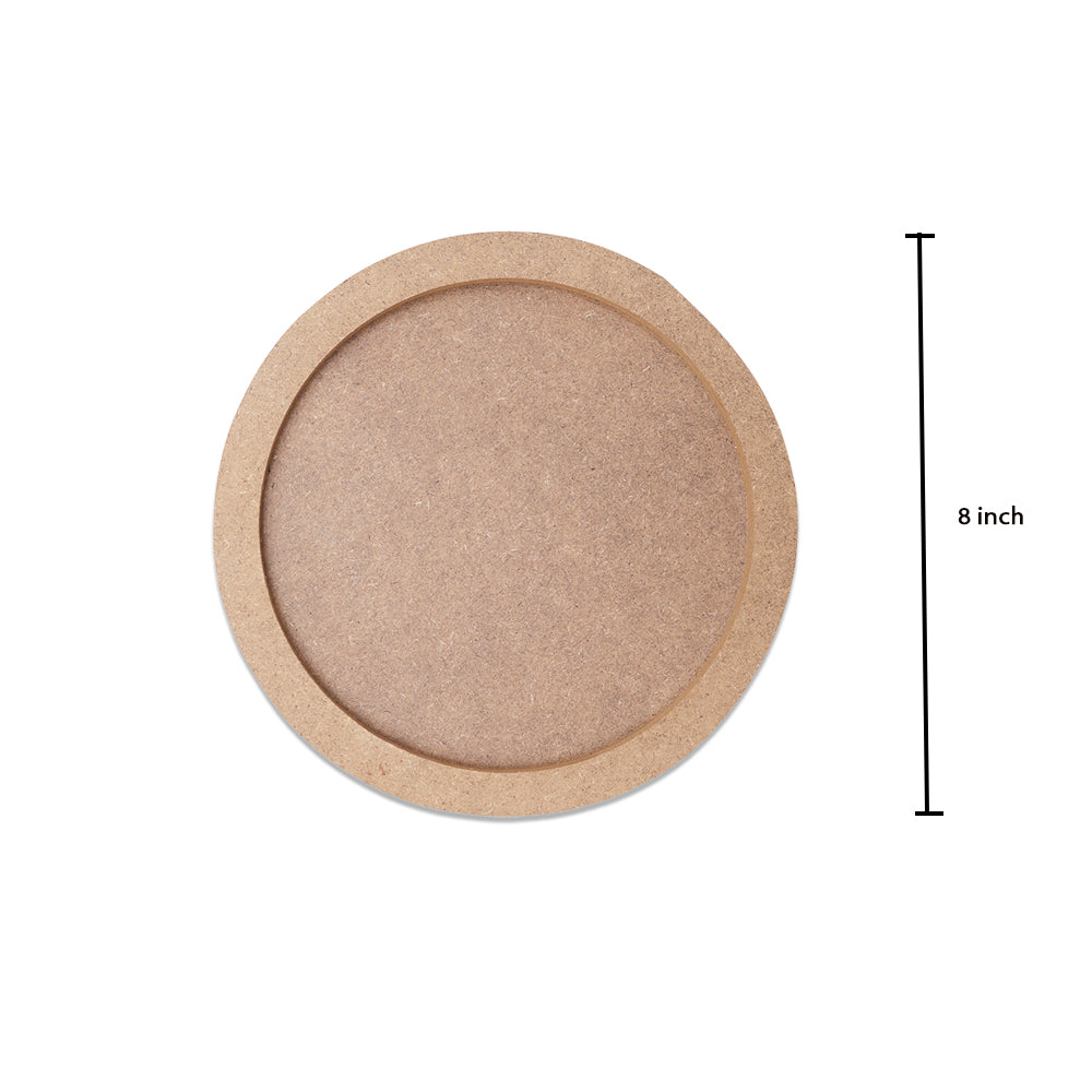 MDF Fillable Blank Round | 8inch Dia | 1pc