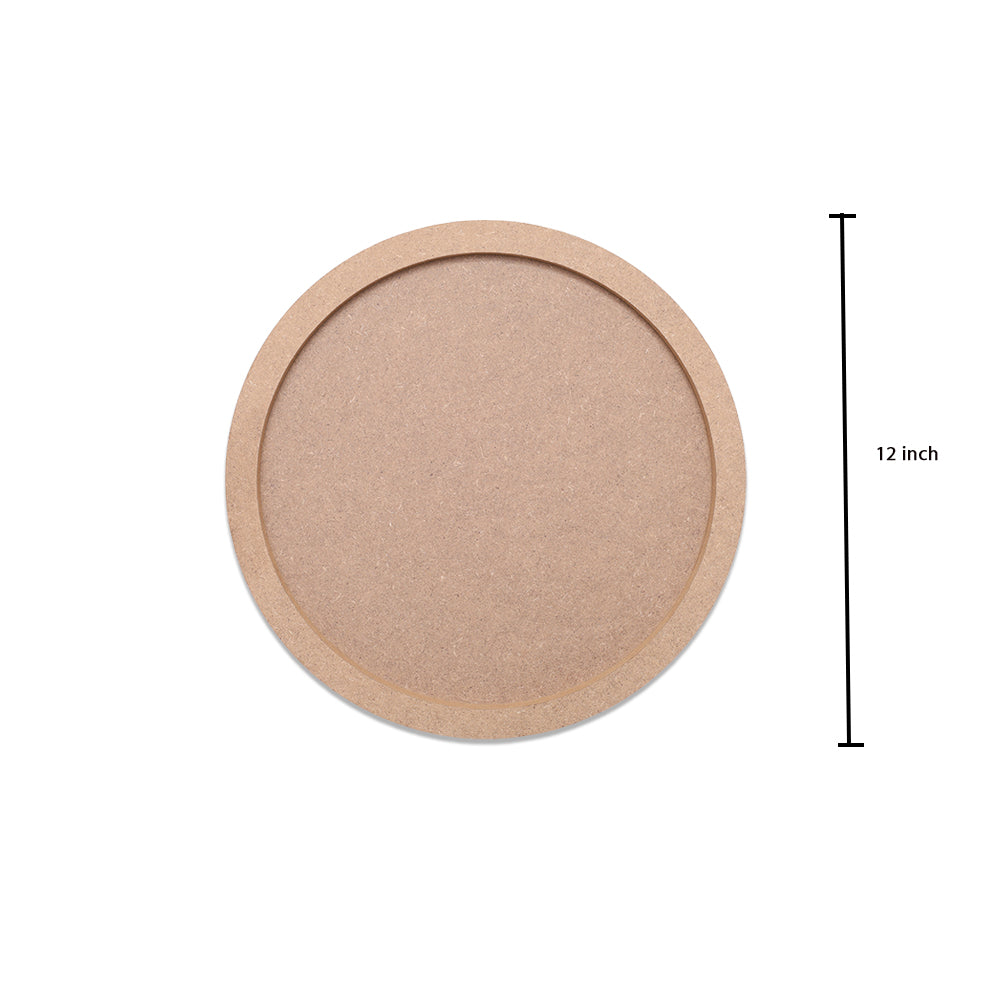 MDF Fillable Blank Round | 12inch Dia | 1pc