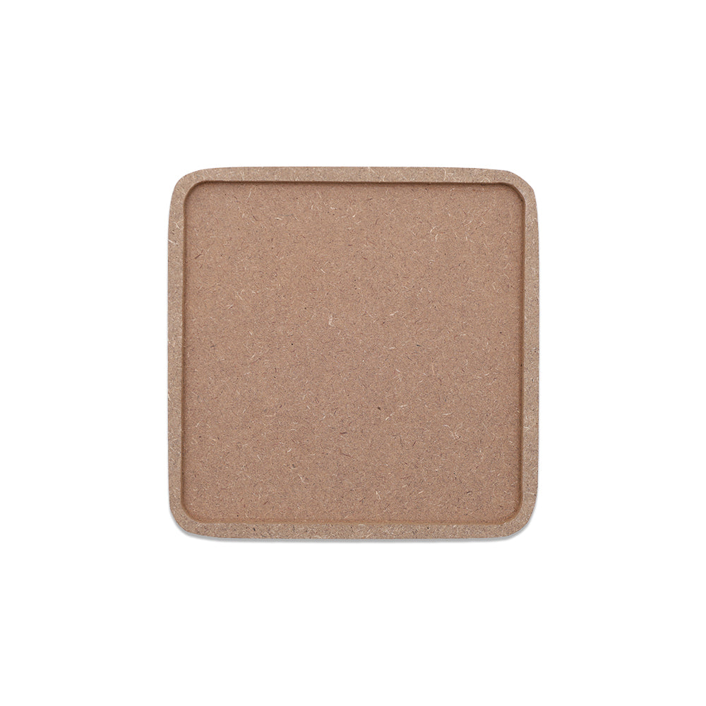 MDF Fillable Blank Square | 4inch Dia | 1pc