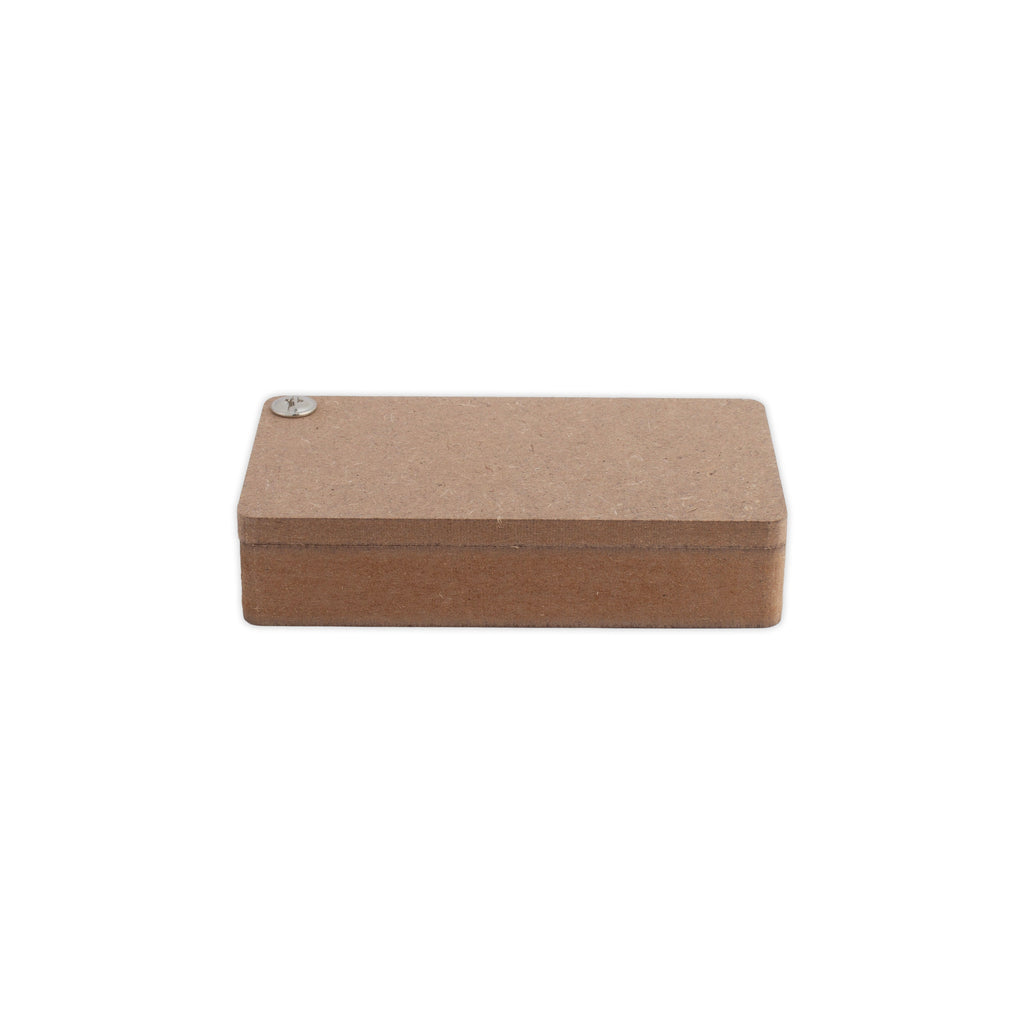 MDF Haldi Kumkum Container with Sliding Lid - Rectangle 10.2 X 5.4 X 2.3cm 1pc