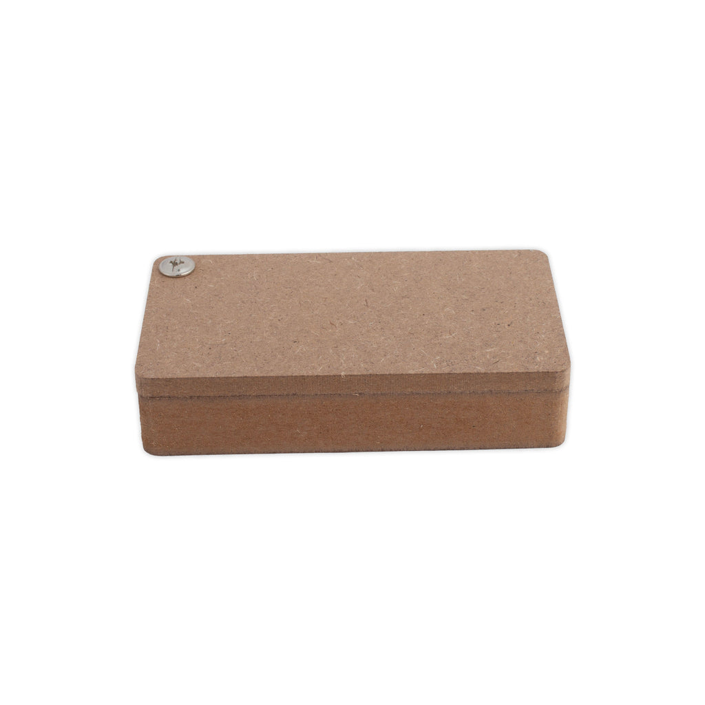 MDF Haldi Kumkum Container with Sliding Lid - Rectangle 10.2 X 5.4 X 2.3cm 1pc
