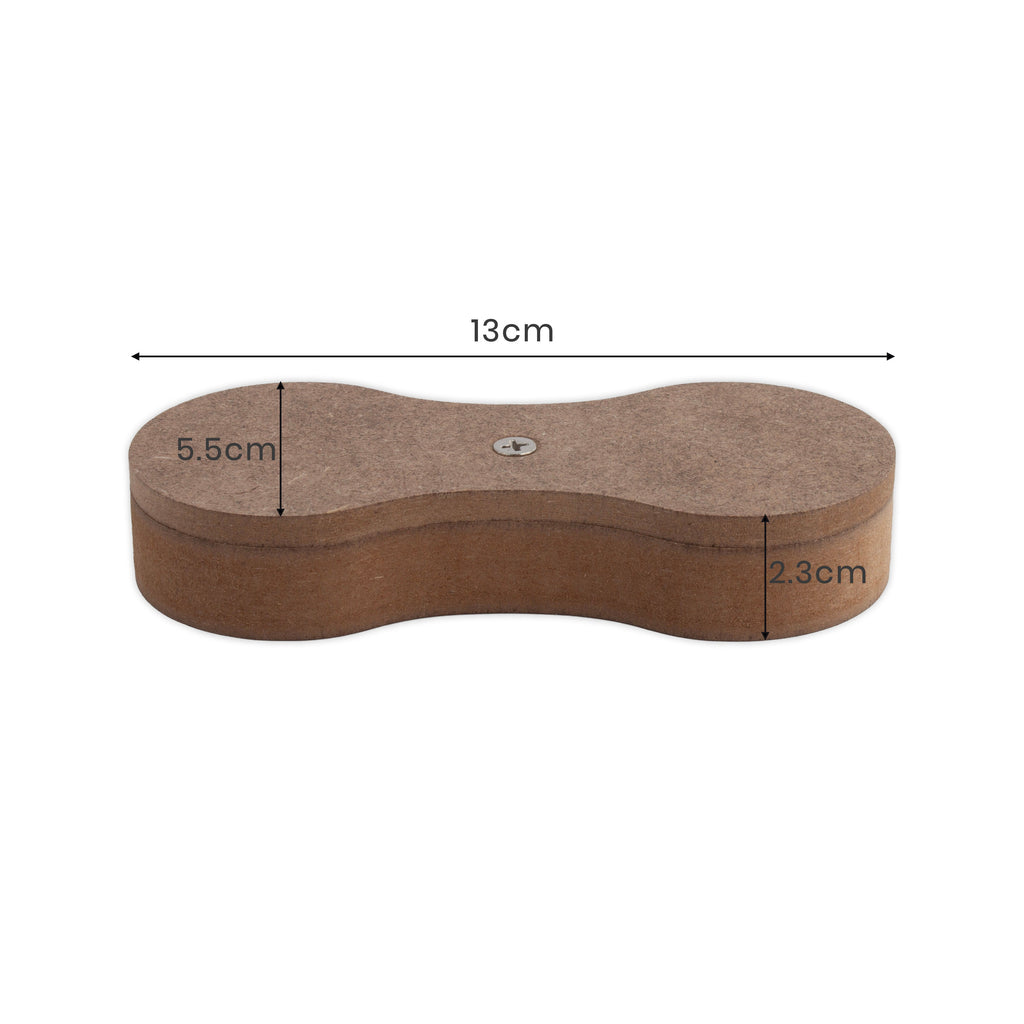 MDF Haldi Kumkum Container with Sliding Lid - Infinity 13 X 5.5 X 2.3cm 1 pc