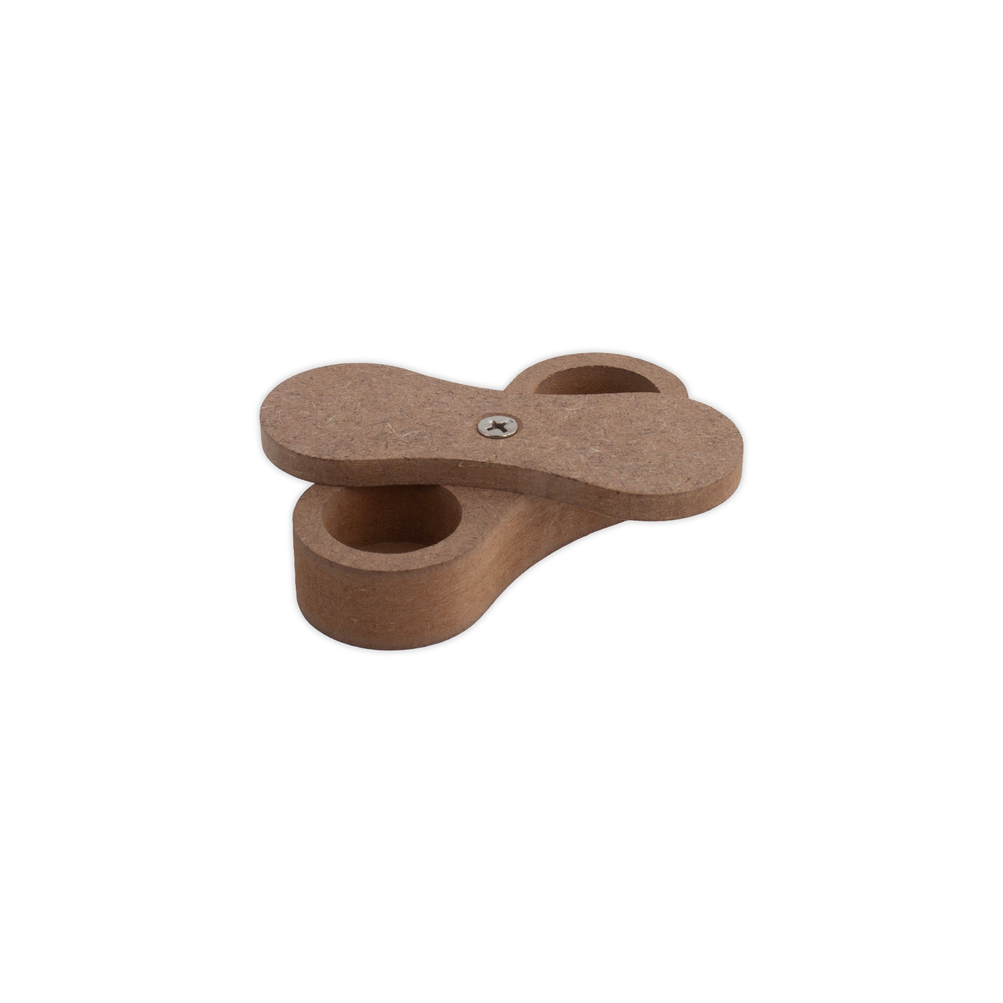 MDF Haldi Kumkum Container with Sliding Lid - Infinity 8 X 3.5 X 2.3cm 1 pc
