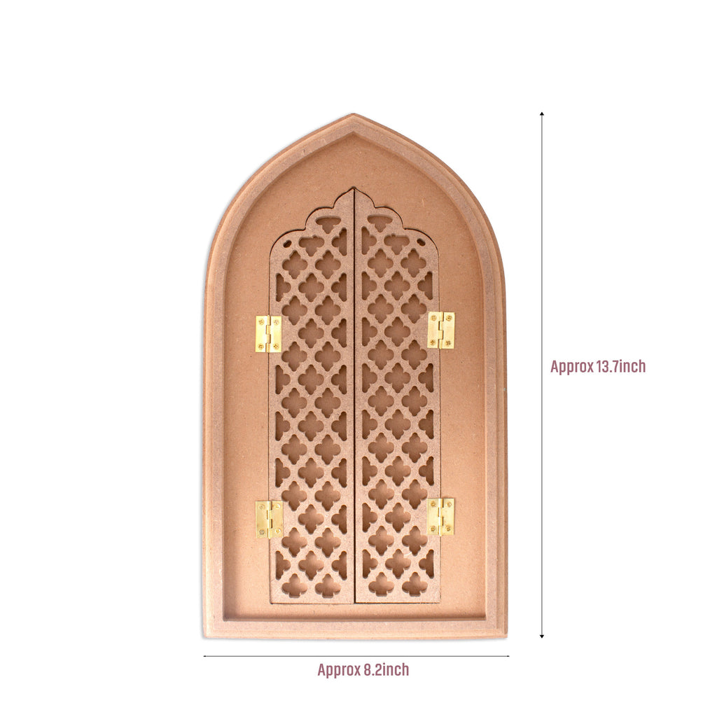 MDF Jharokha with Openable Window Heritage Harmony 13.7 X 8.2inch 1pc