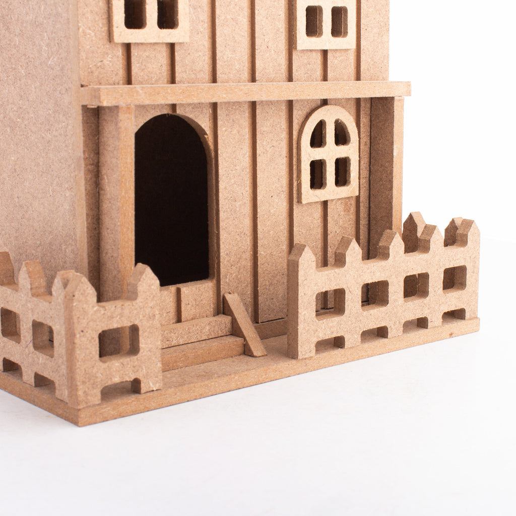 MDF 2 Storey Cottage 9 X 7inch 5.5mm Thick
