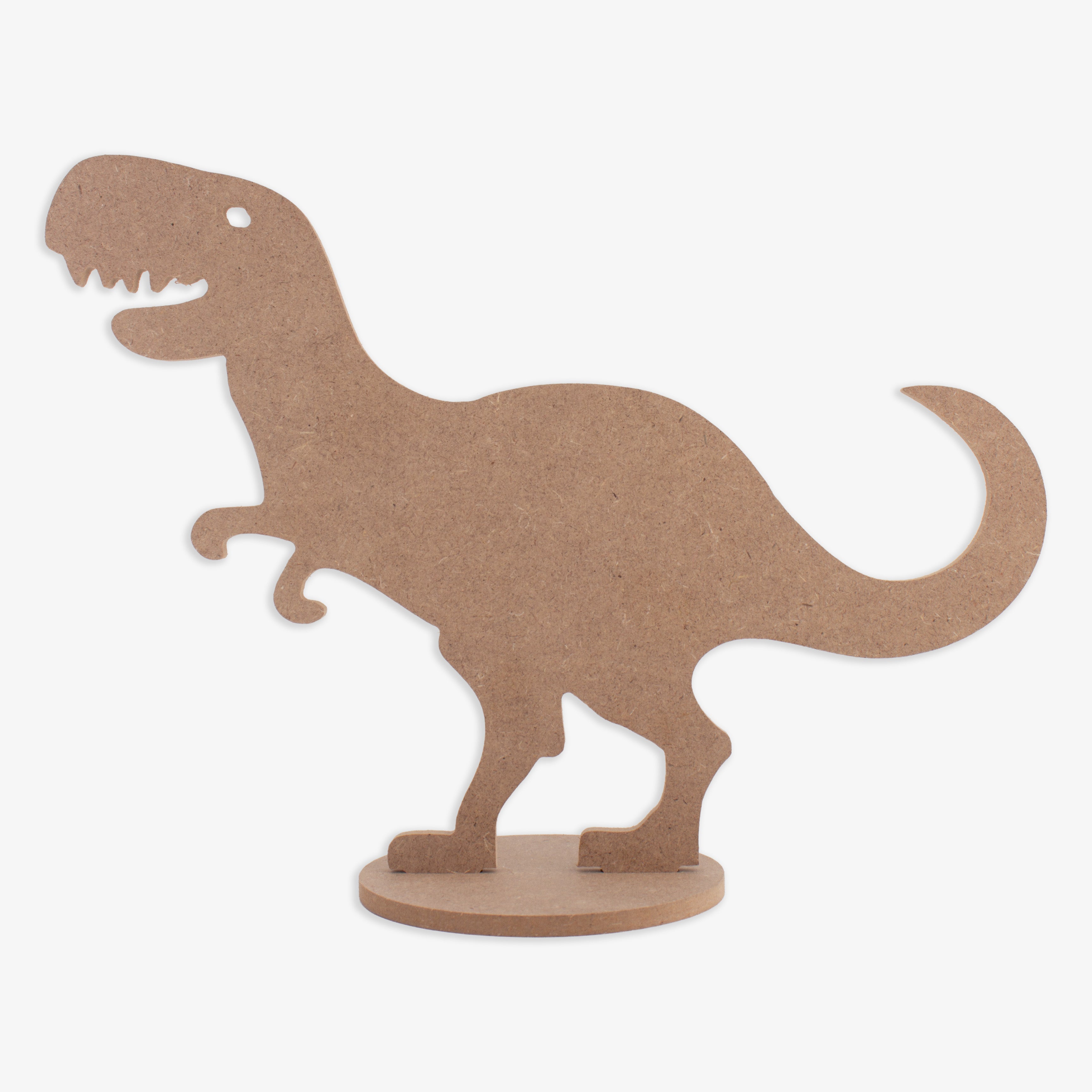 MDF Table Decor with Base Dinosaur W11 x H8.25inch Base 4inch Dia 5.5mm Thick 1 pc