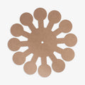 MDF Clock Making Base Blossom 12inch Dia 5.5mm Thick 1 pc