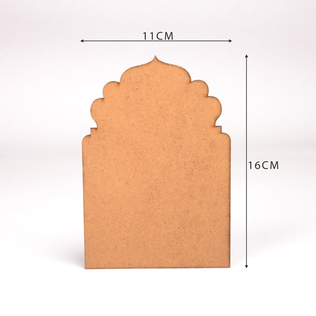 MDF Customizable MDF Base Classic Jharokha 11 x 16cm 1pc