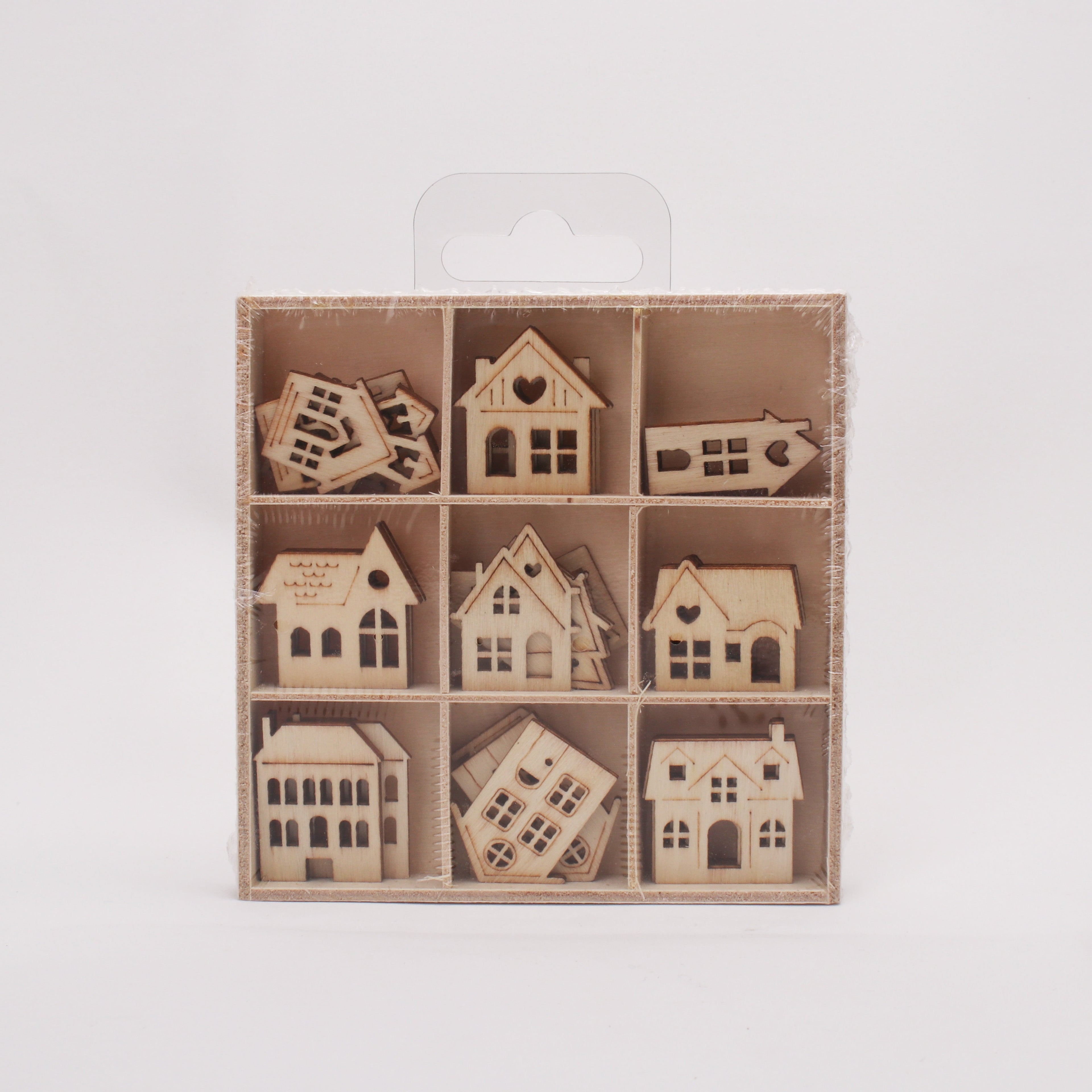 MDF Mini House Shapes 45pc