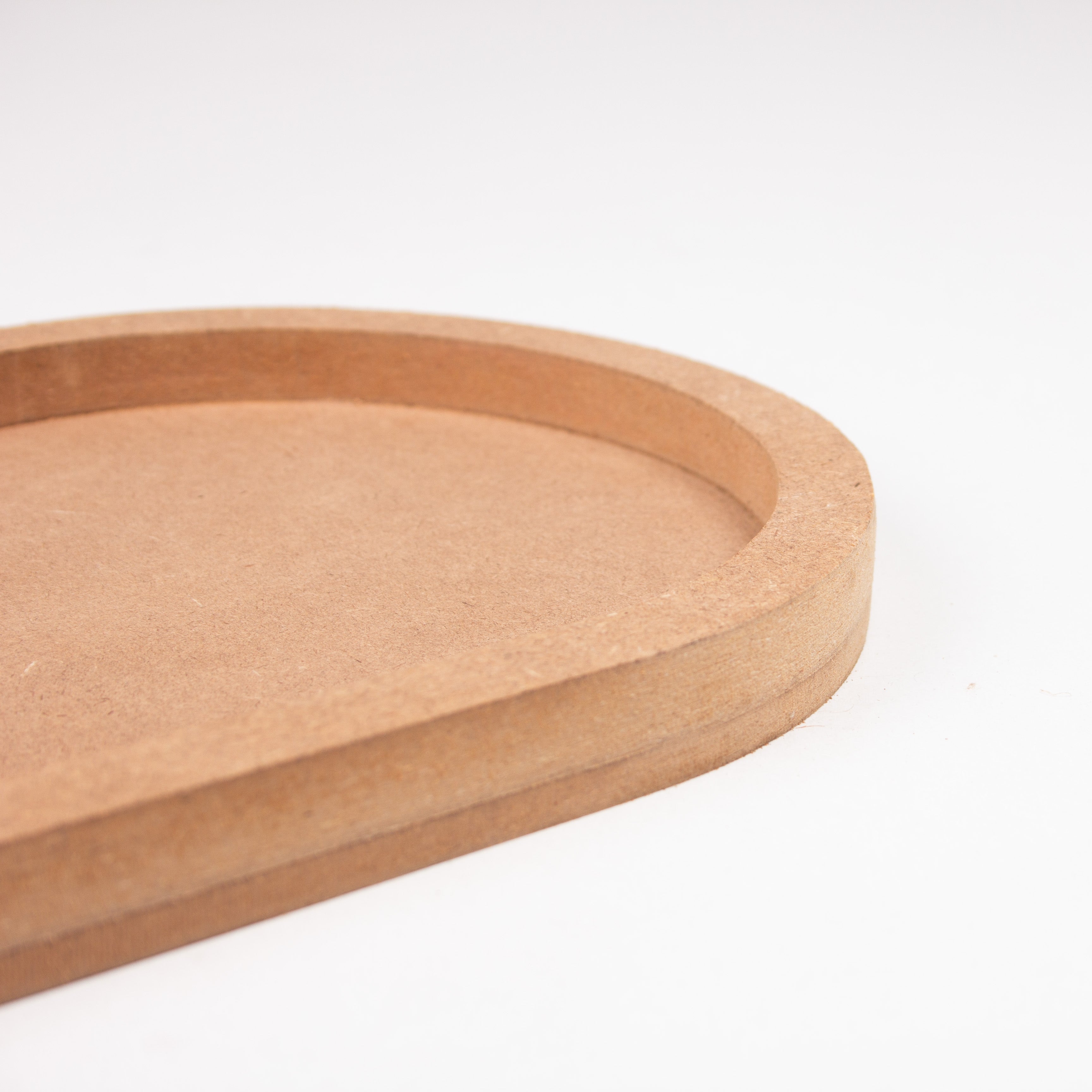 MDF Fillable Tray Oval / Oblong 12 x6inch 5.5mm Base + 11mm Depth 1 pc