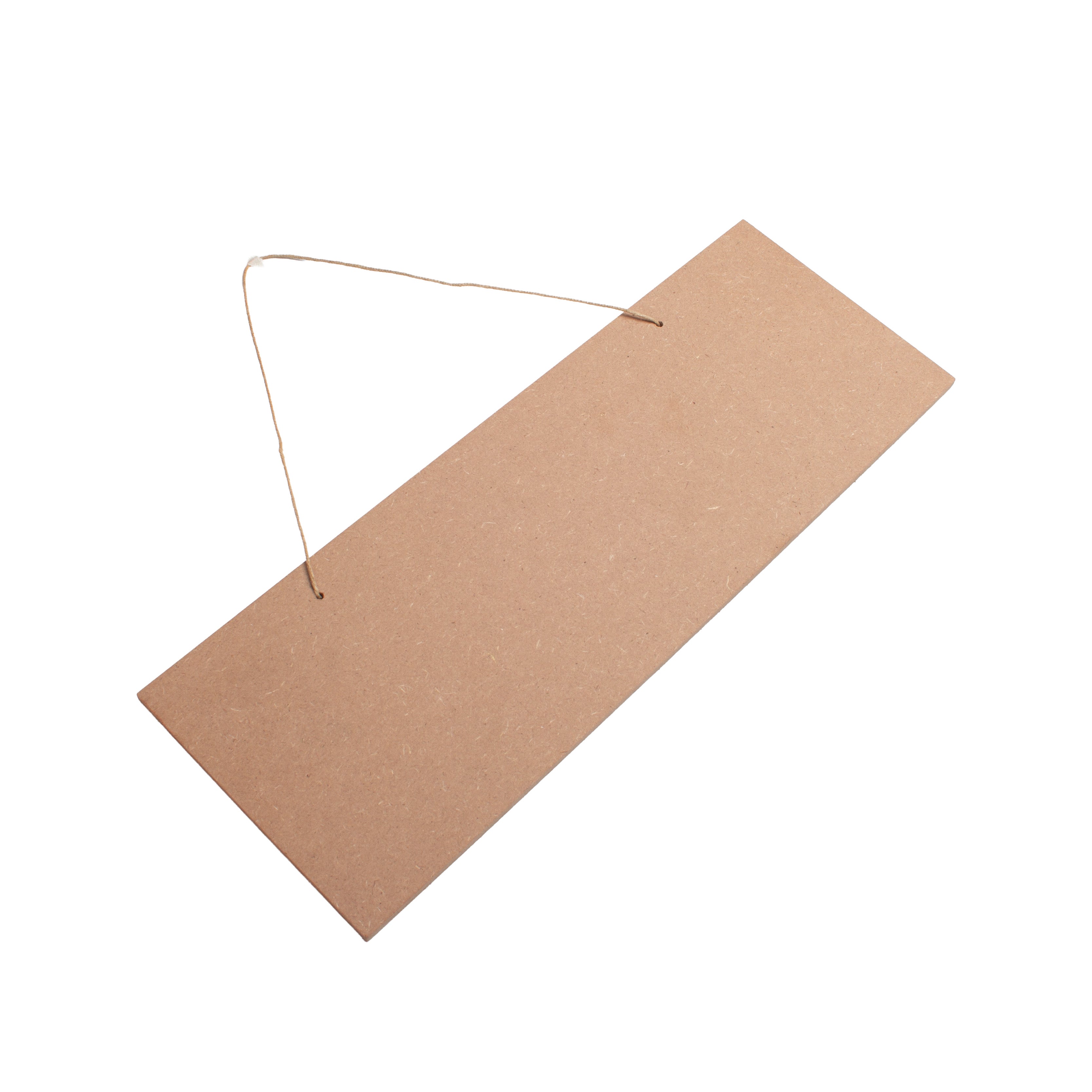 MDF Hanging Name Board With Jute Thread L14 x W5inch 5.5mm Thick 1pc