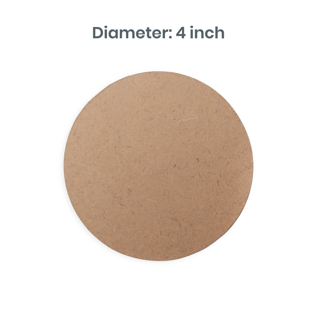 2mm MDF Coaster round 4 Inch 100pc