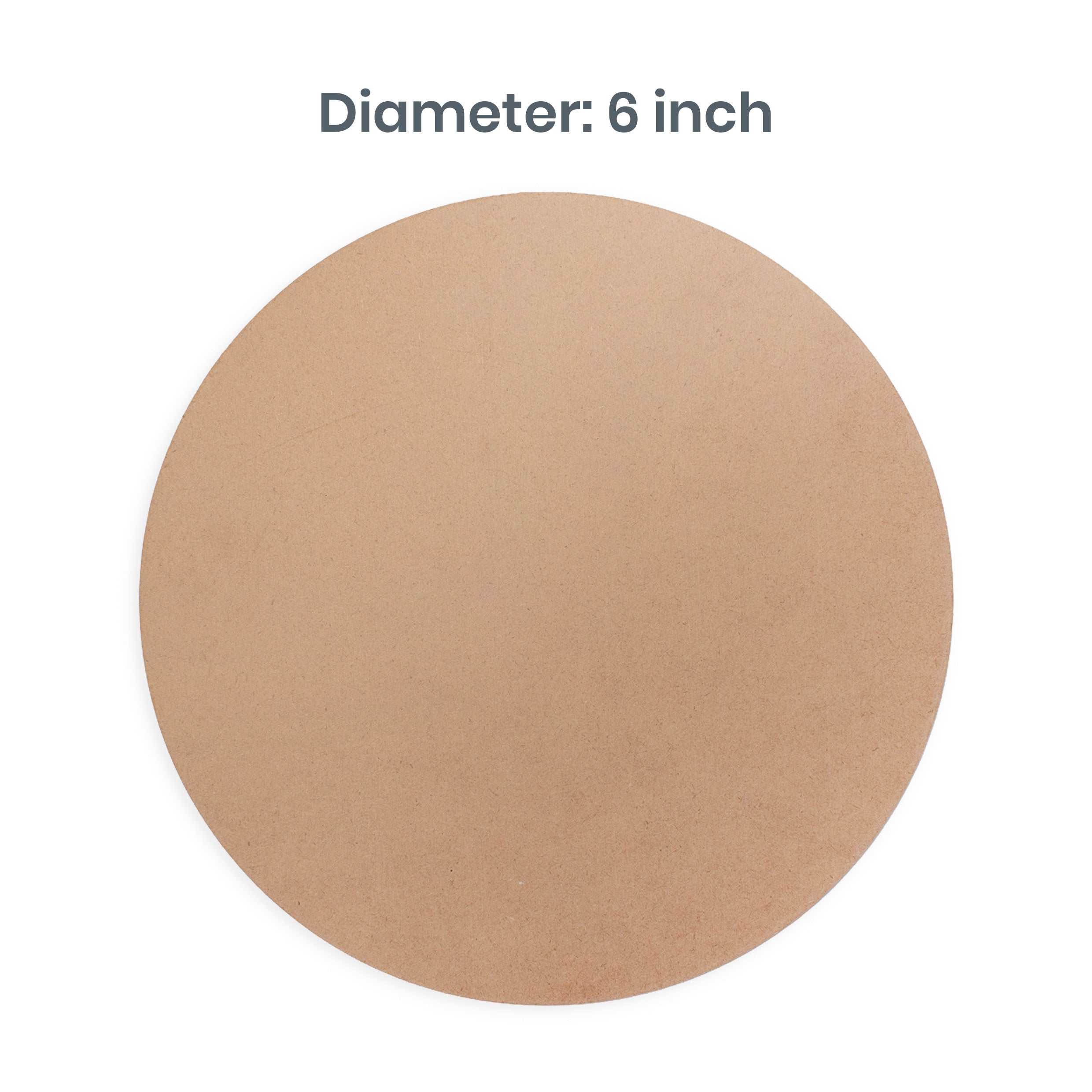 2mm MDF Blank round 6 Inch 100pc