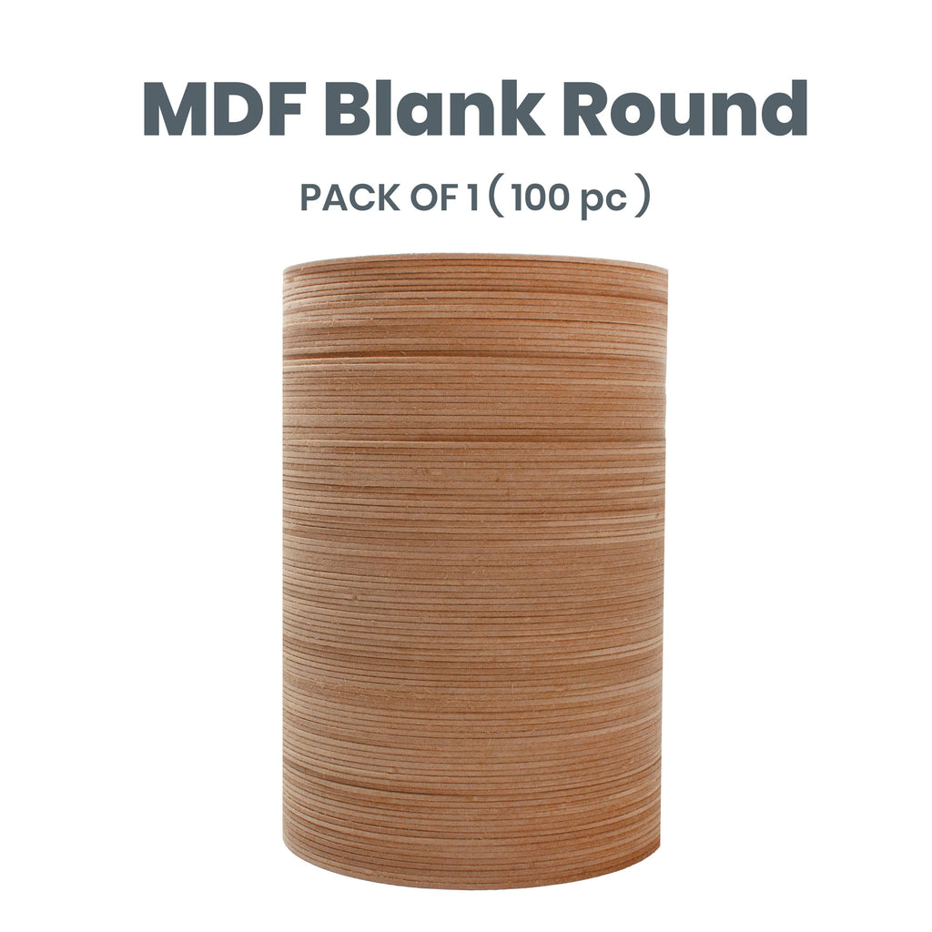 2mm MDF Blank round 6 Inch 100pc