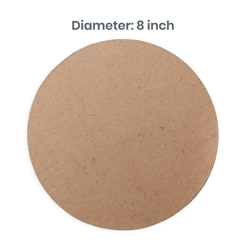 2mm MDF Blank round 8 Inch 100pc