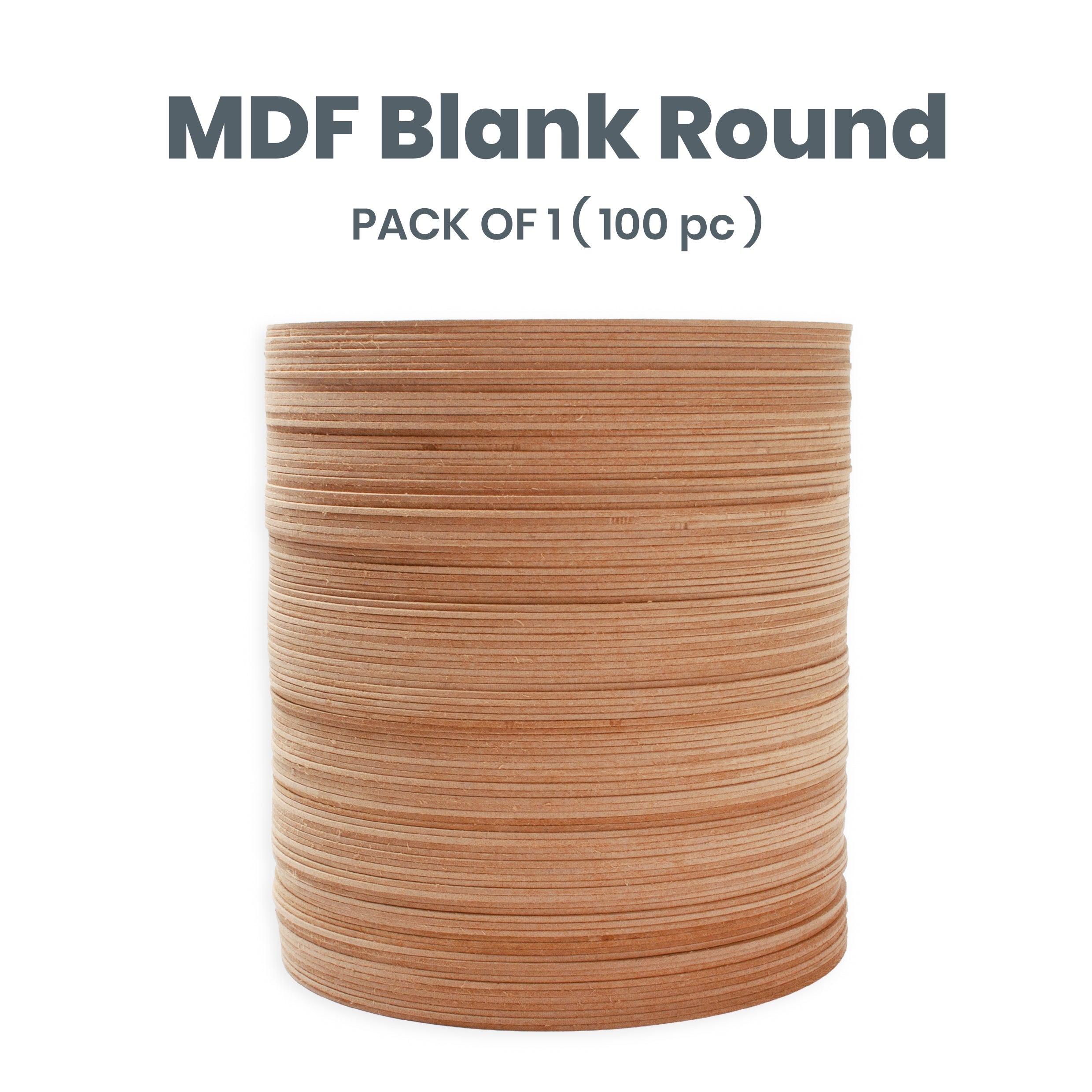 2mm MDF Blank round 8 Inch 100pc