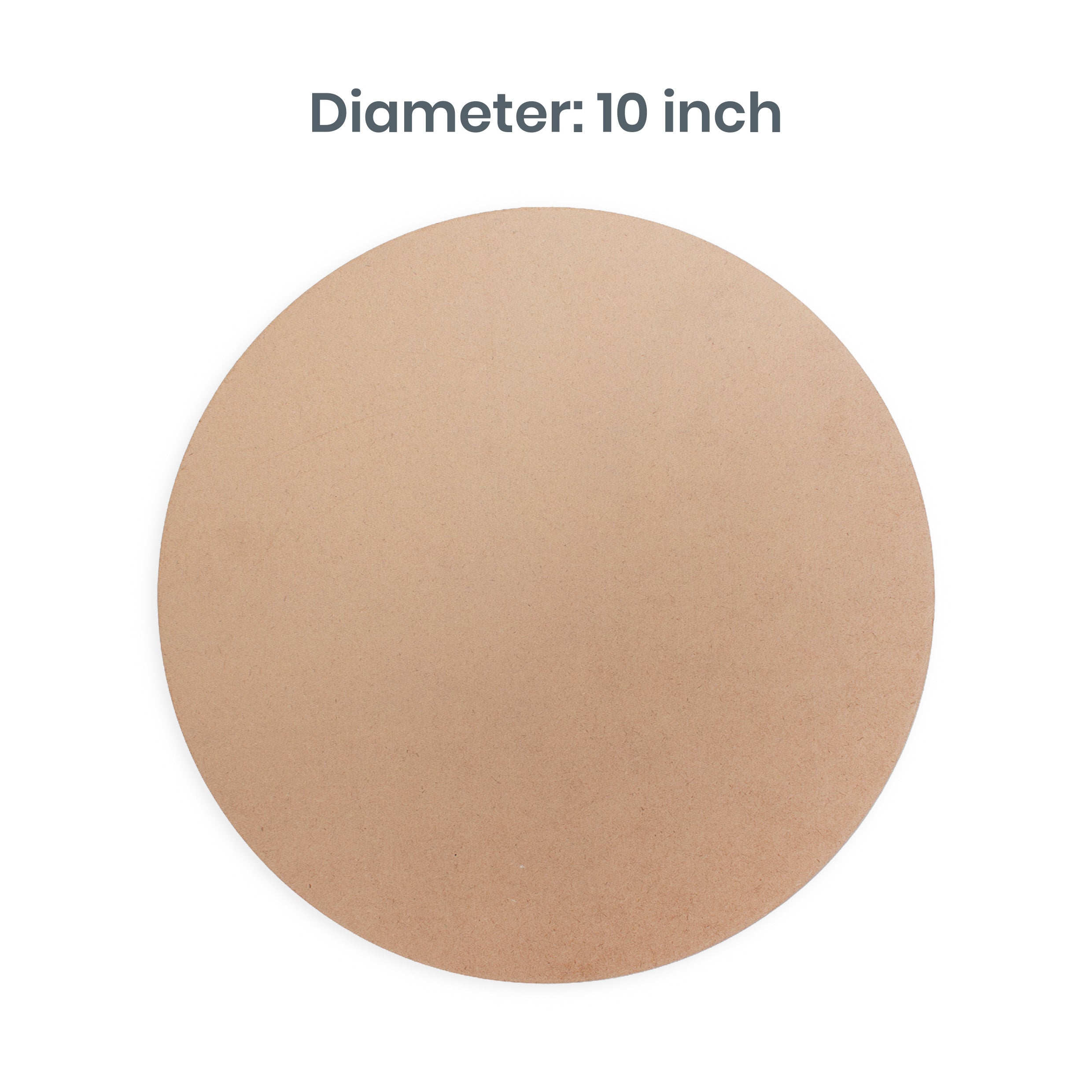 2mm MDF Blank round 10 Inch 50pc