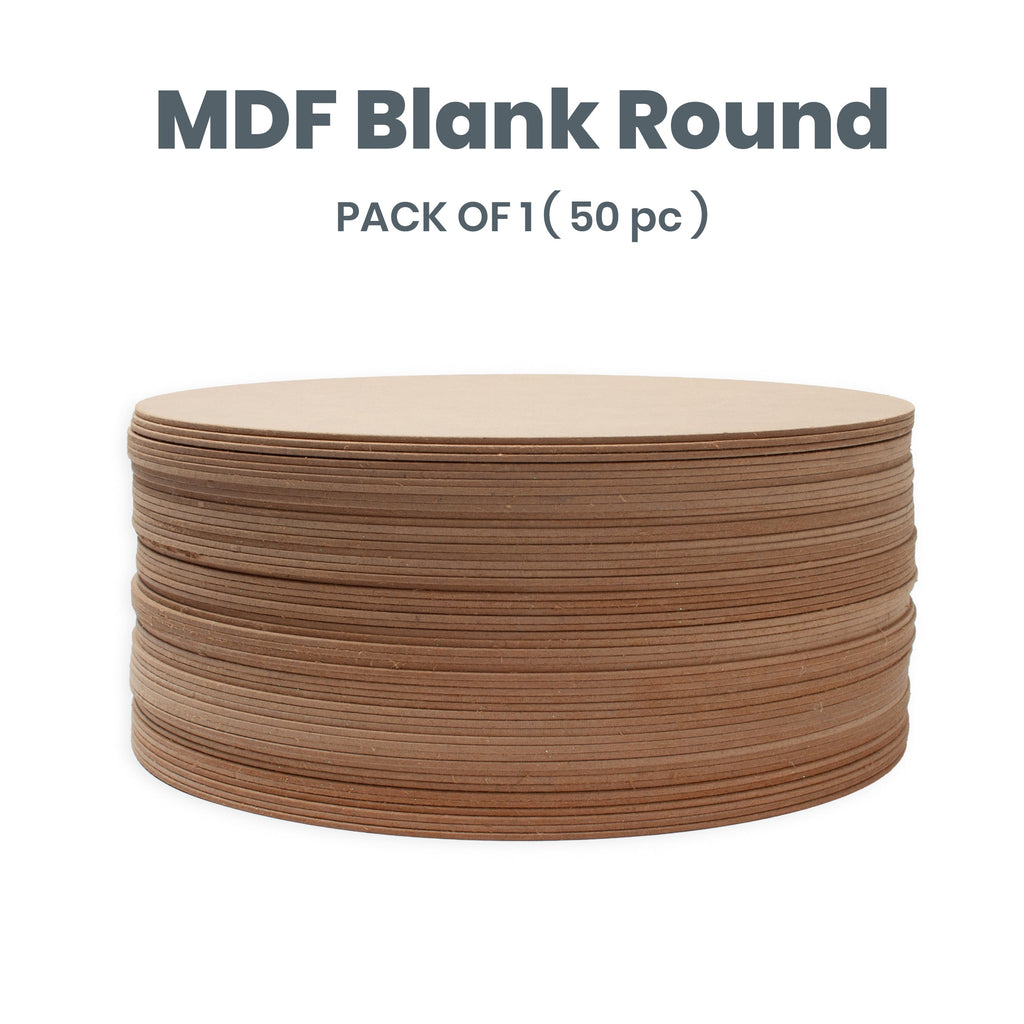 2mm MDF Blank round 10 Inch 50pc