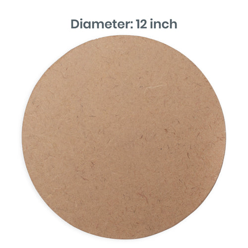 2mm MDF Blank round 12 Inch 50pc